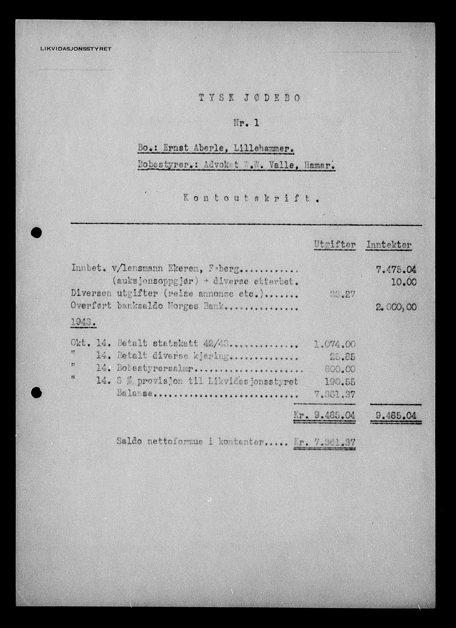 Justisdepartementet, Tilbakeføringskontoret for inndratte formuer, AV/RA-S-1564/H/Hc/Hcd/L0989: --, 1945-1947, p. 14