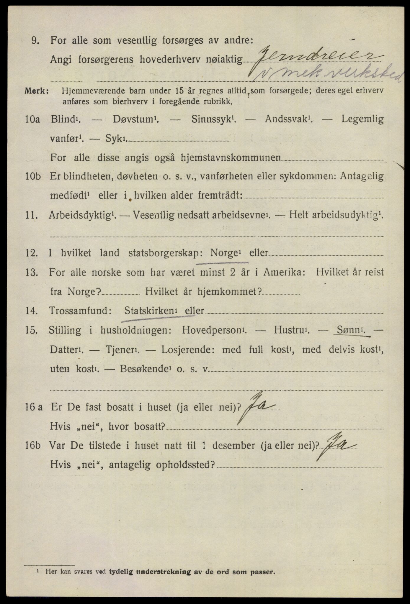 SAO, 1920 census for Skedsmo, 1920, p. 11620