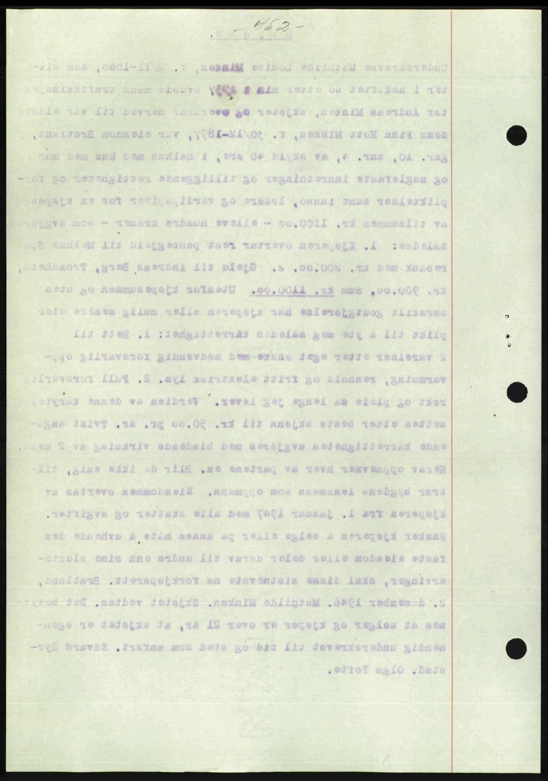 Gauldal sorenskriveri, SAT/A-0014/1/2/2C: Mortgage book no. A2, 1946-1946, Diary no: : 1194/1946
