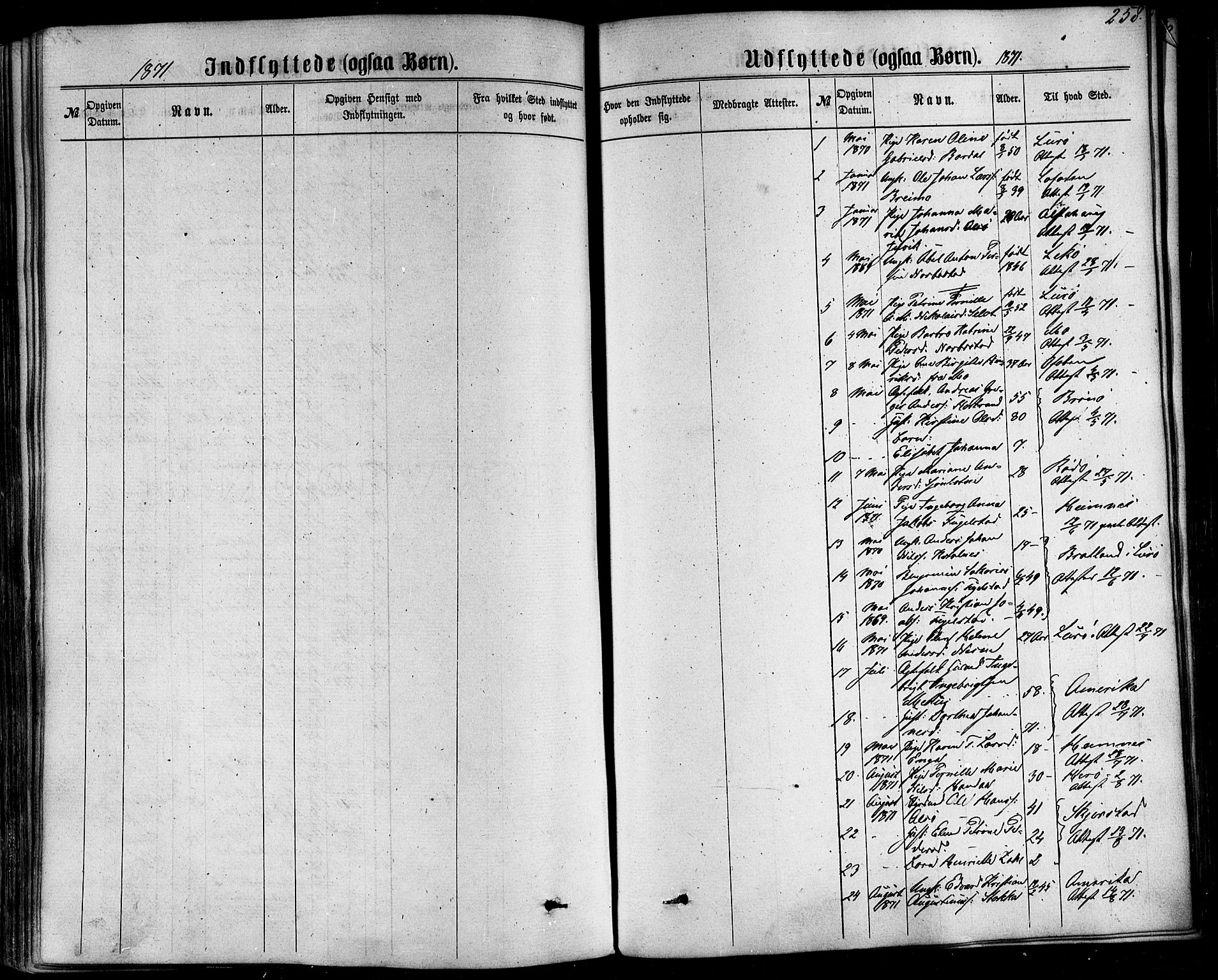 Ministerialprotokoller, klokkerbøker og fødselsregistre - Nordland, AV/SAT-A-1459/838/L0551: Parish register (official) no. 838A09, 1864-1880, p. 258