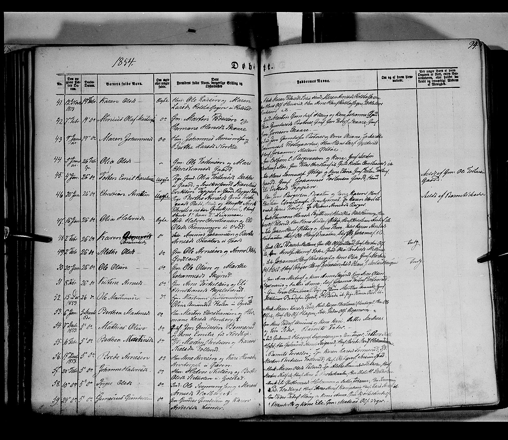 Grue prestekontor, AV/SAH-PREST-036/H/Ha/Haa/L0008: Parish register (official) no. 8, 1847-1858, p. 94