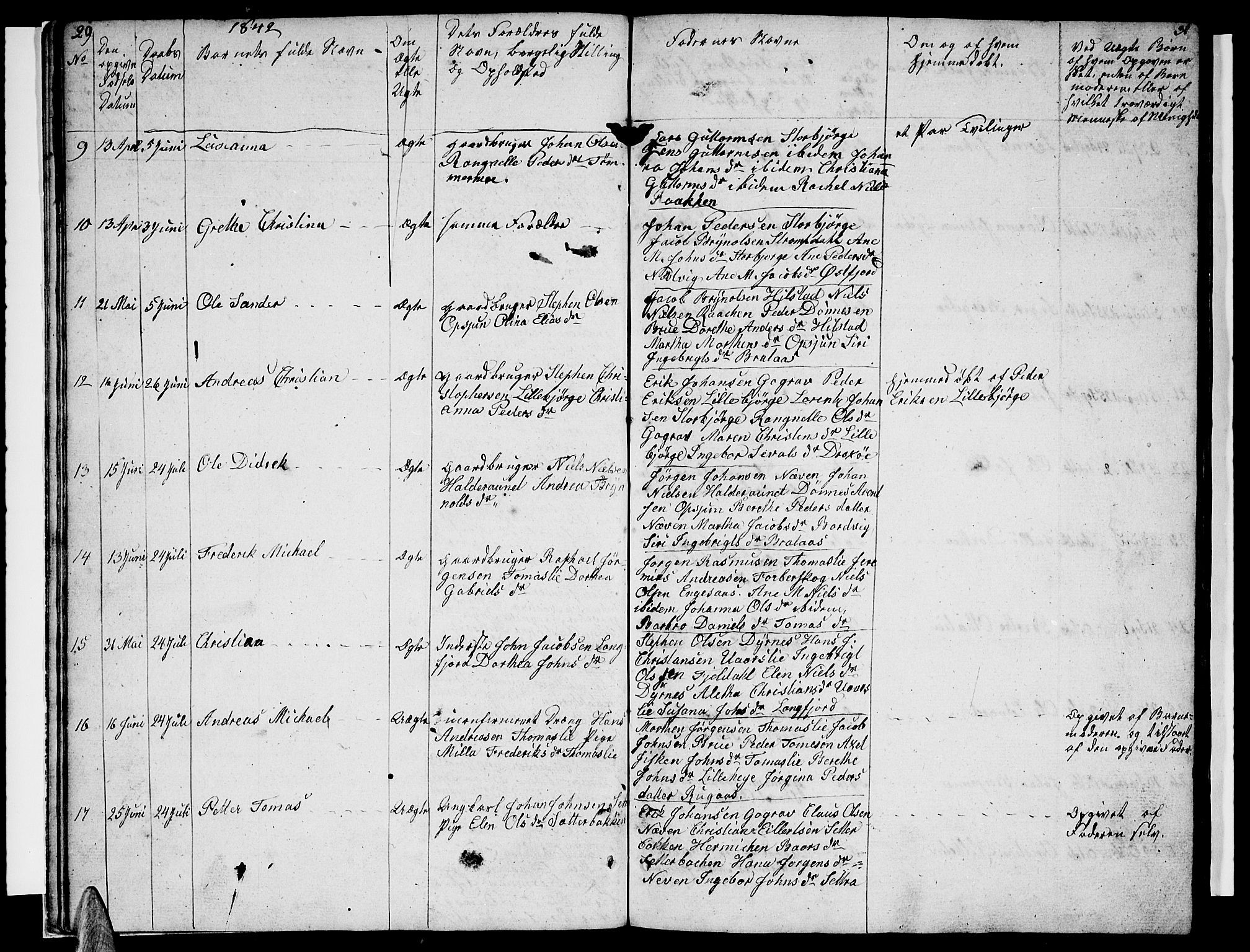 Ministerialprotokoller, klokkerbøker og fødselsregistre - Nordland, SAT/A-1459/814/L0228: Parish register (copy) no. 814C01, 1838-1858, p. 29-30