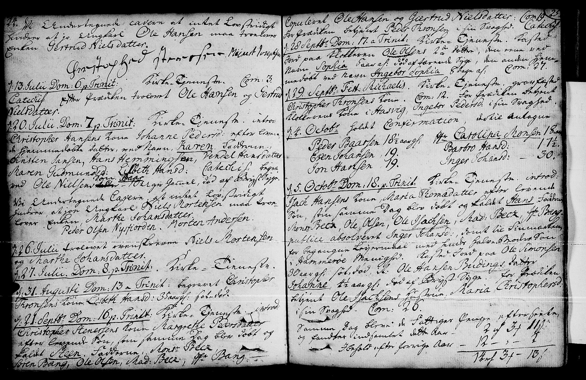 Loppa sokneprestkontor, SATØ/S-1339/H/Ha/L0001kirke: Parish register (official) no. 1 /2, 1753-1784, p. 24-25