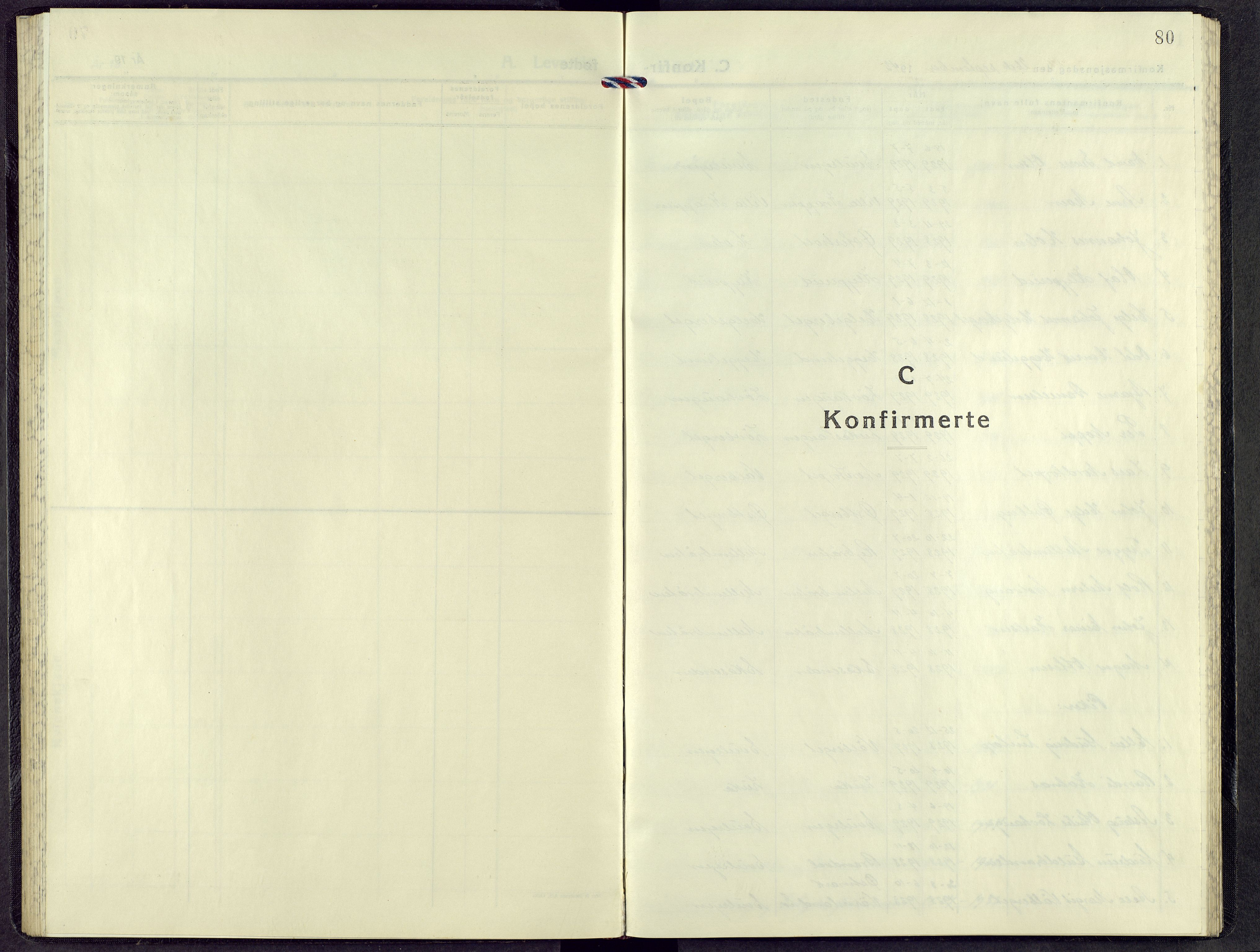 Grue prestekontor, SAH/PREST-036/H/Ha/Hab/L0010: Parish register (copy) no. 10, 1943-1970, p. 79b-80a