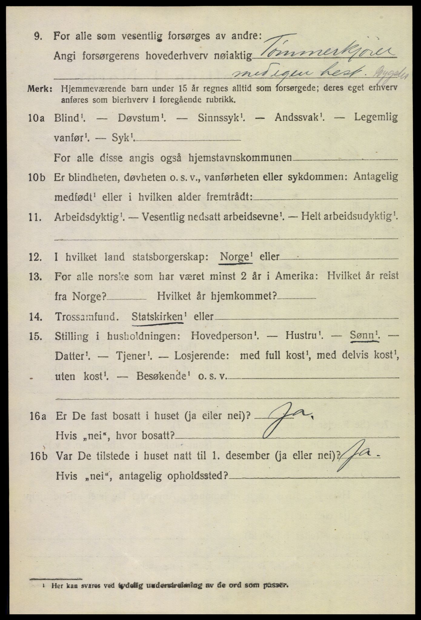 SAH, 1920 census for Engerdal, 1920, p. 2932