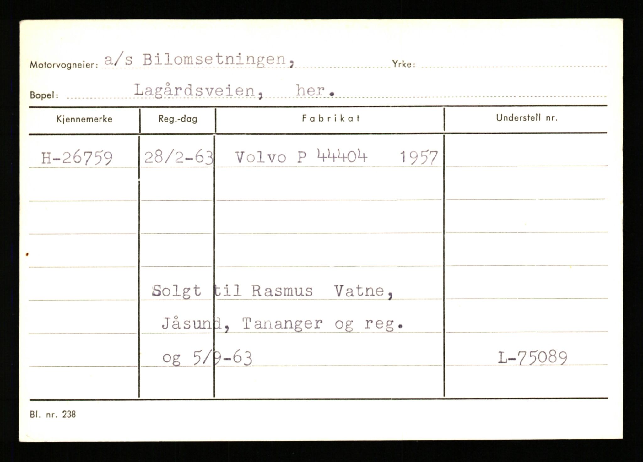 Stavanger trafikkstasjon, AV/SAST-A-101942/0/G/L0005: Registreringsnummer: 23000 - 34245, 1930-1971, p. 1277