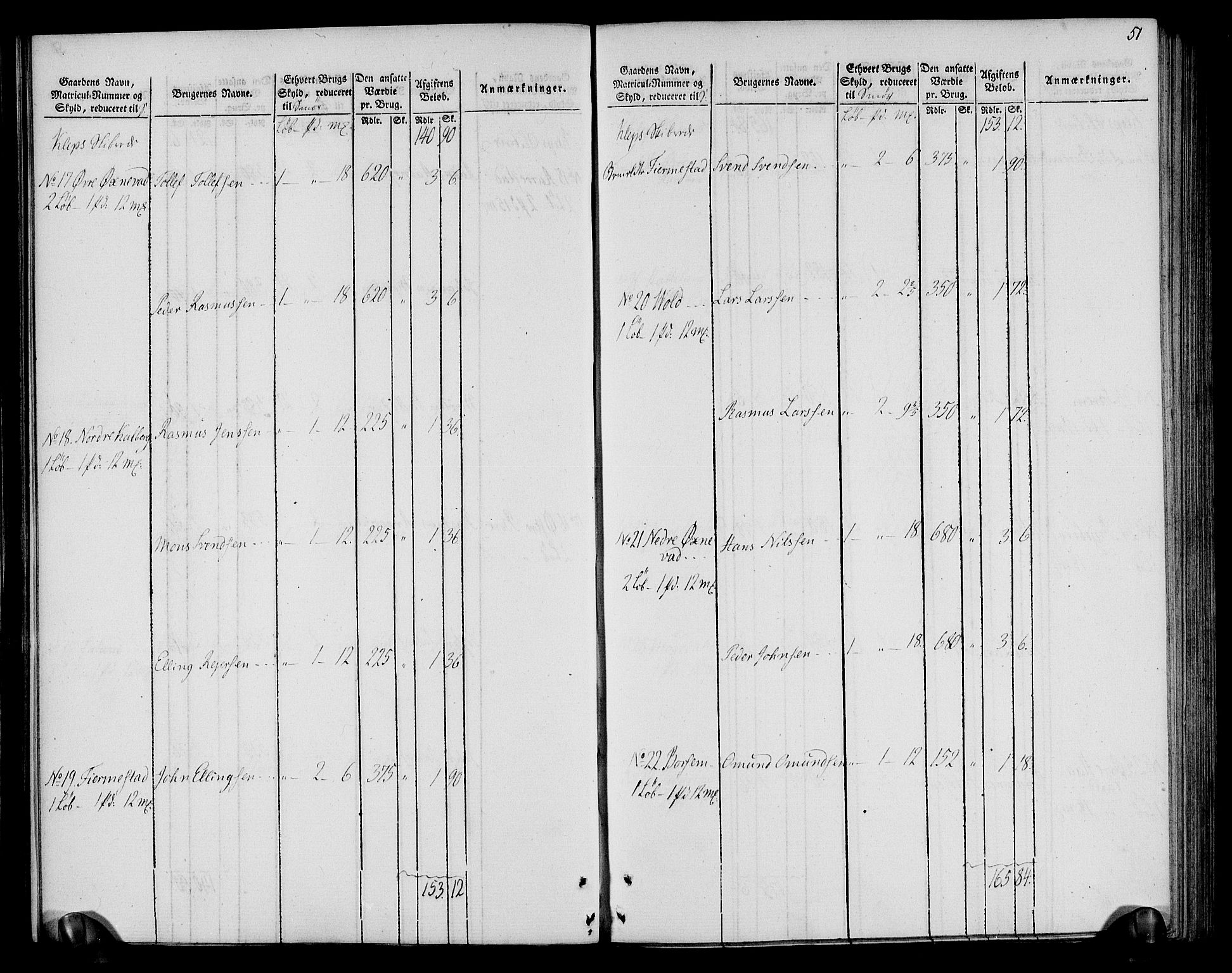 Rentekammeret inntil 1814, Realistisk ordnet avdeling, AV/RA-EA-4070/N/Ne/Nea/L0099: Jæren og Dalane fogderi. Oppebørselsregister, 1803-1804, p. 55