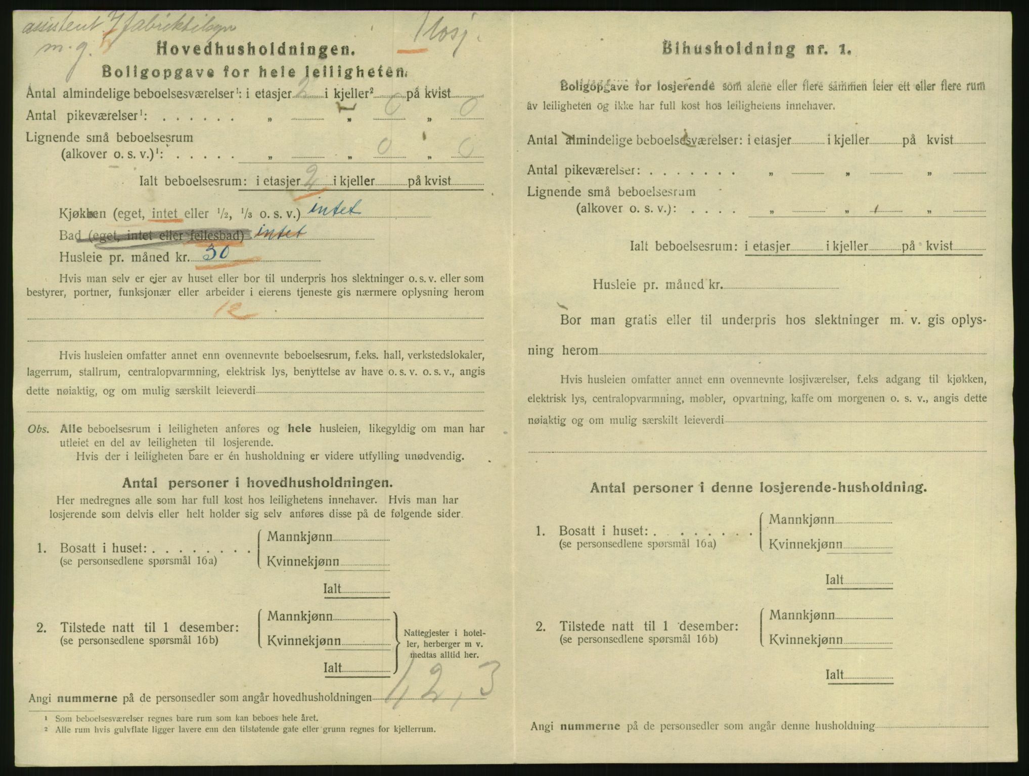 SAO, 1920 census for Kristiania, 1920, p. 119952