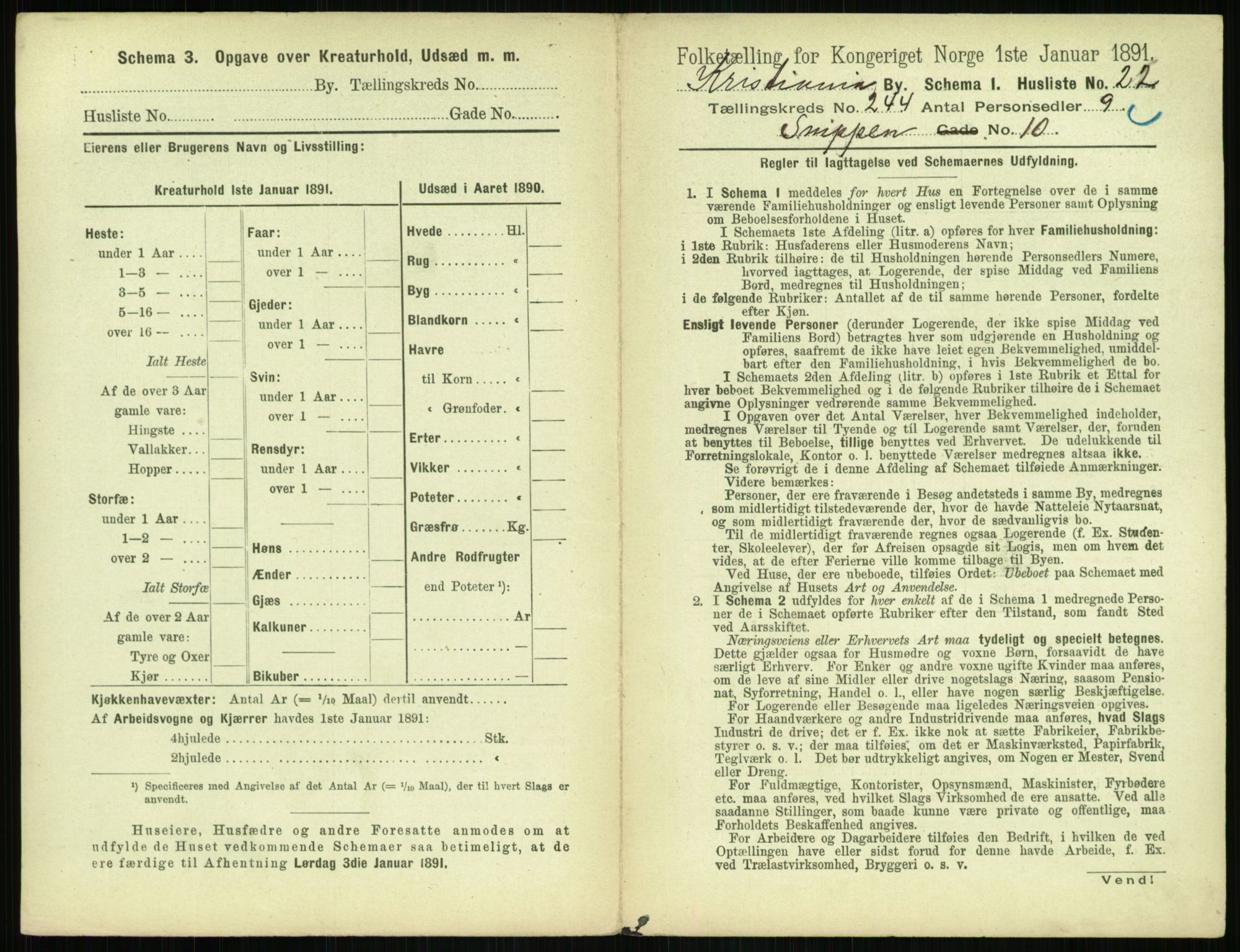 RA, 1891 census for 0301 Kristiania, 1891, p. 148442