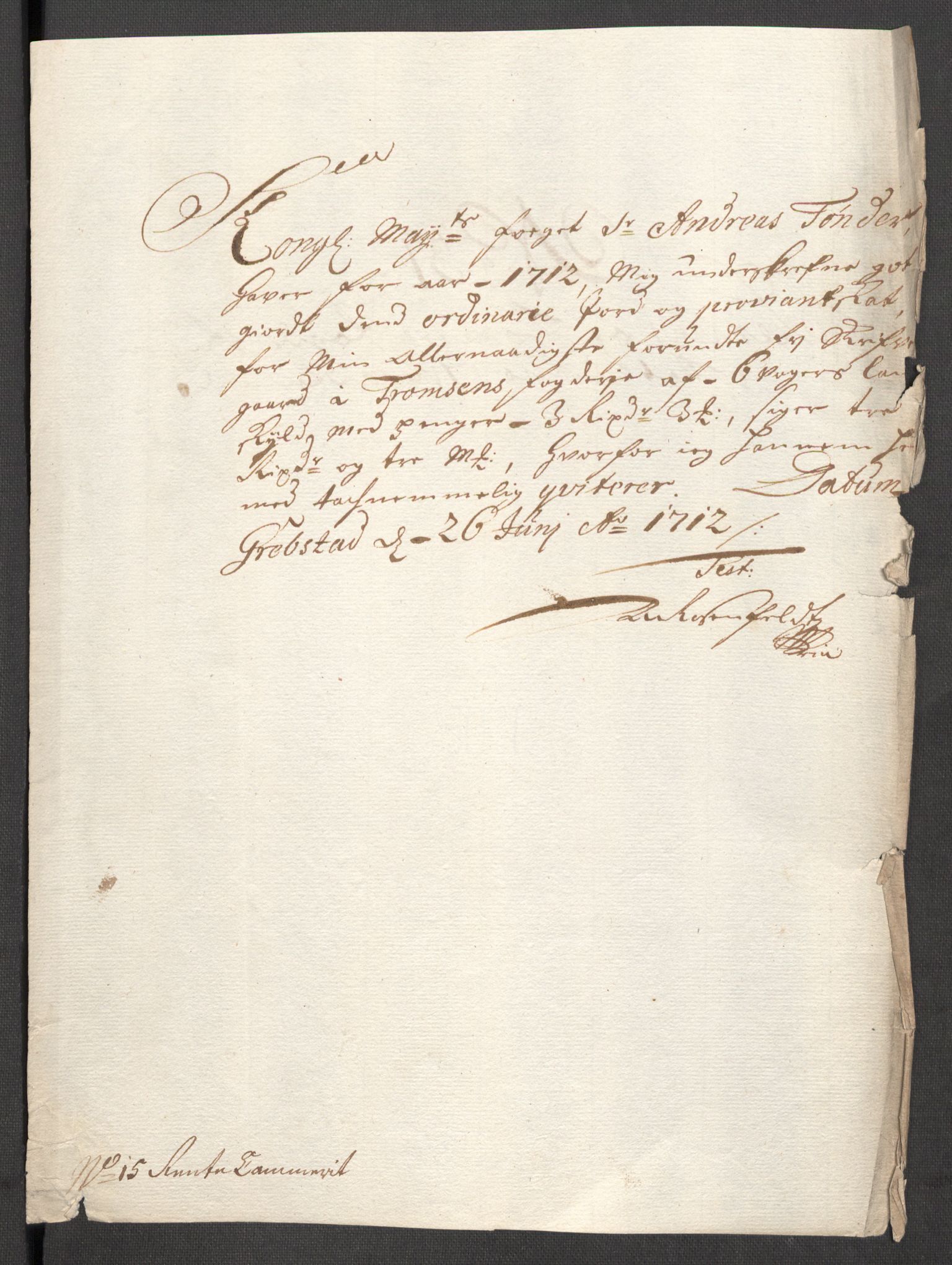 Rentekammeret inntil 1814, Reviderte regnskaper, Fogderegnskap, AV/RA-EA-4092/R68/L4758: Fogderegnskap Senja og Troms, 1711-1712, p. 433