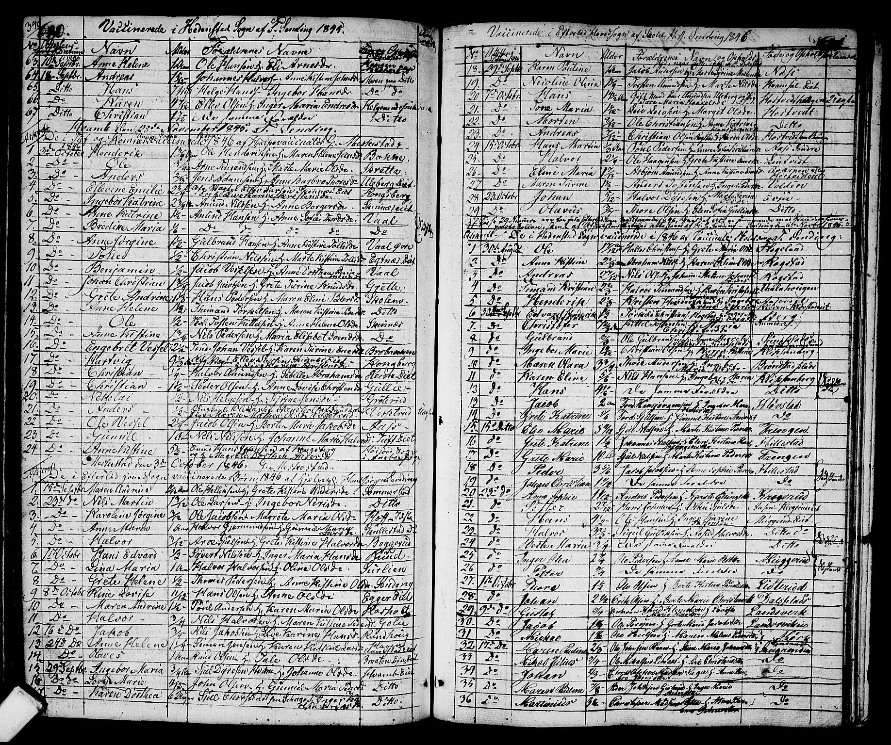 Sandsvær kirkebøker, AV/SAKO-A-244/G/Ga/L0004: Parish register (copy) no. I 4, 1840-1856, p. 340