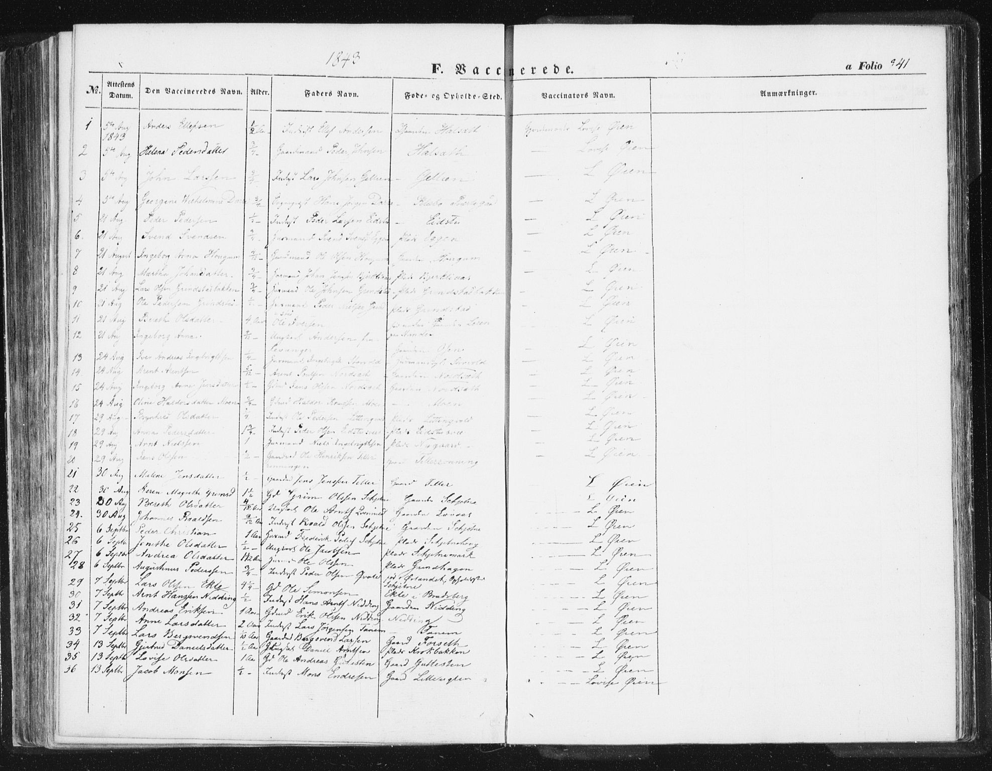 Ministerialprotokoller, klokkerbøker og fødselsregistre - Sør-Trøndelag, AV/SAT-A-1456/618/L0441: Parish register (official) no. 618A05, 1843-1862, p. 341