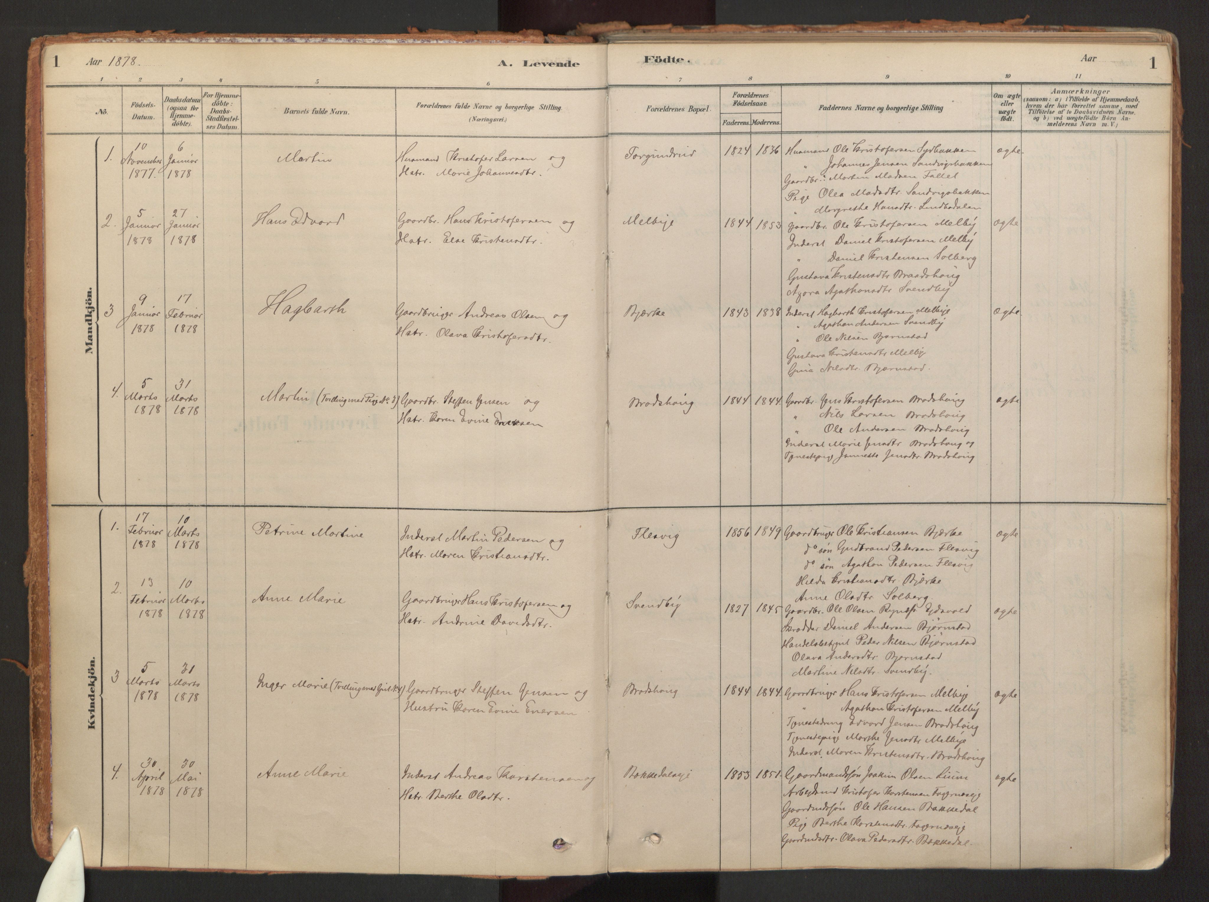 Hurdal prestekontor Kirkebøker, SAO/A-10889/F/Fb/L0003: Parish register (official) no. II 3, 1878-1920, p. 1
