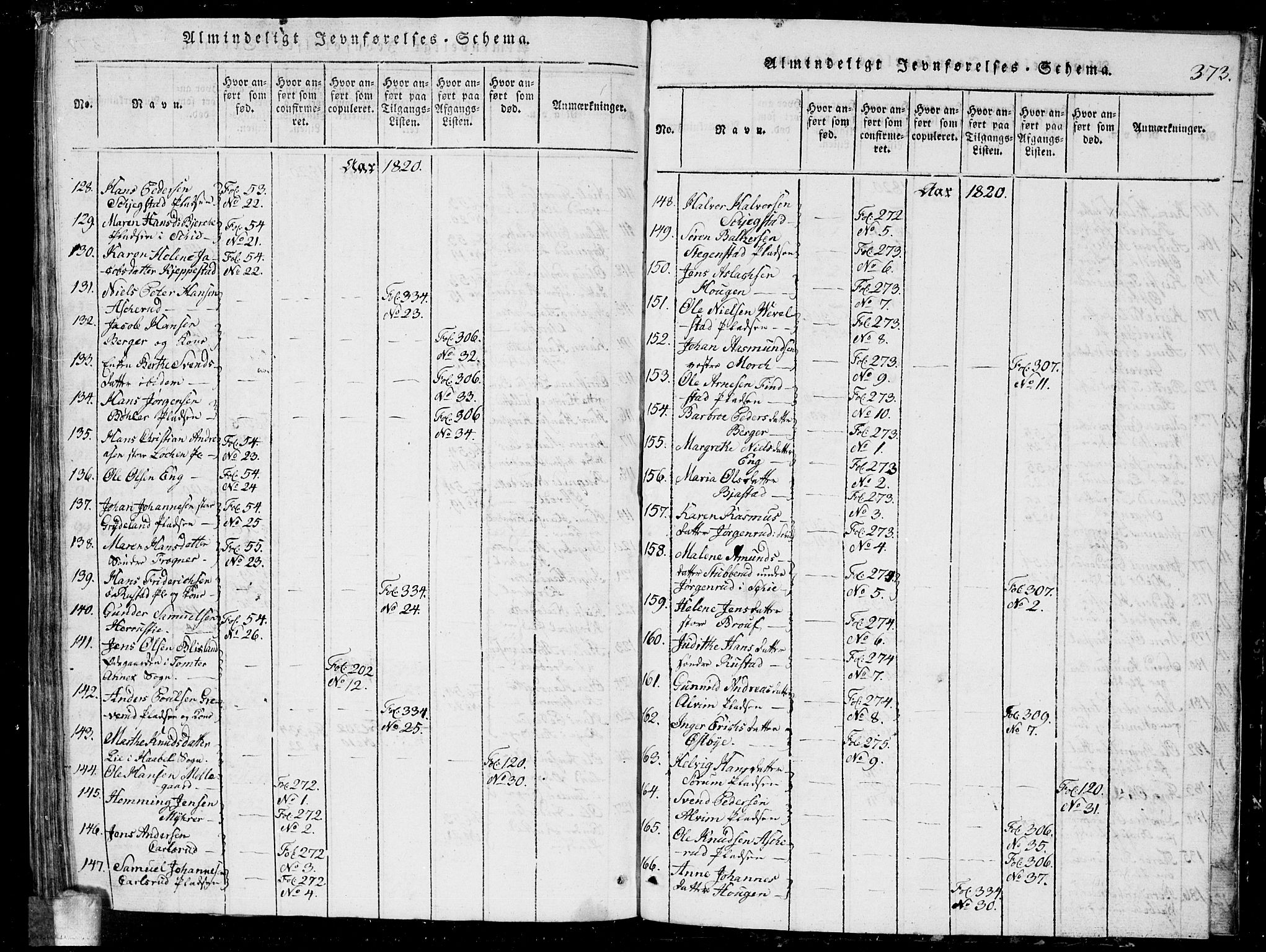 Kråkstad prestekontor Kirkebøker, AV/SAO-A-10125a/G/Ga/L0001: Parish register (copy) no. I 1, 1813-1824, p. 373