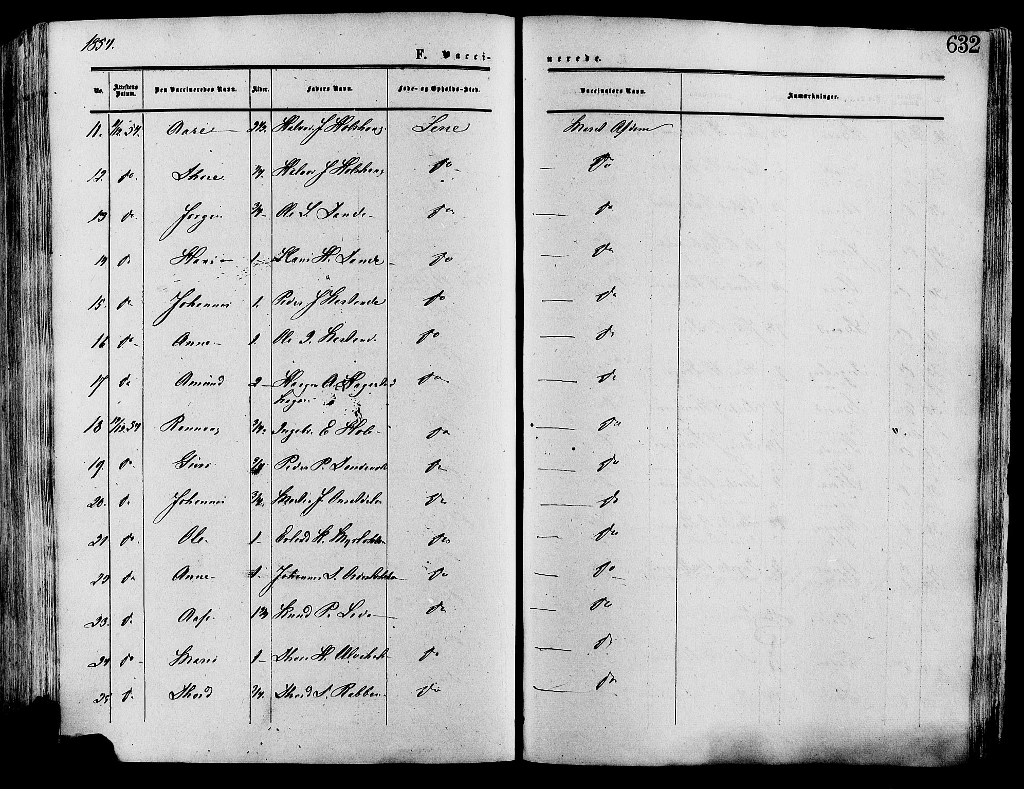 Lesja prestekontor, AV/SAH-PREST-068/H/Ha/Haa/L0008: Parish register (official) no. 8, 1854-1880, p. 632