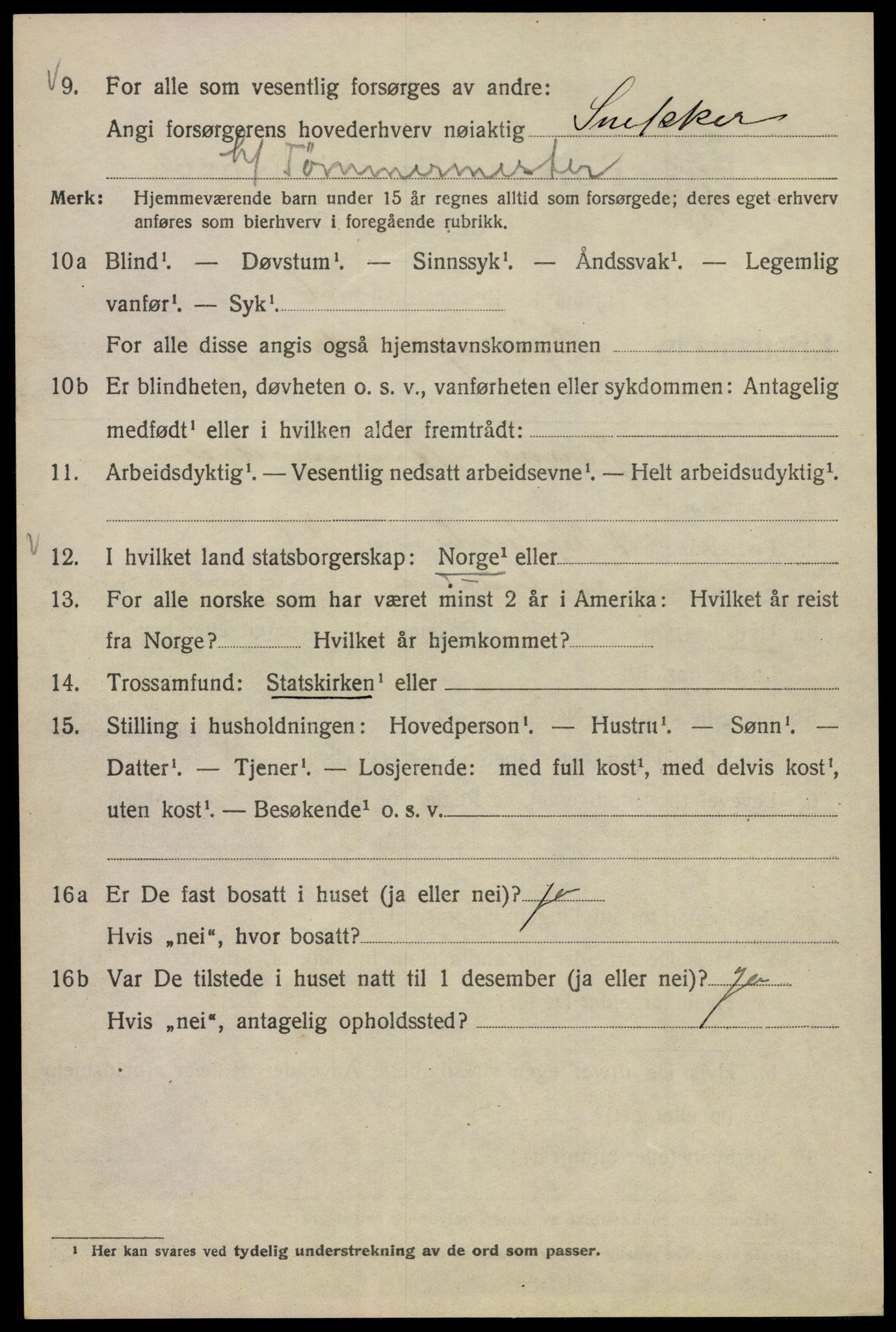 SAO, 1920 census for Kristiania, 1920, p. 159806