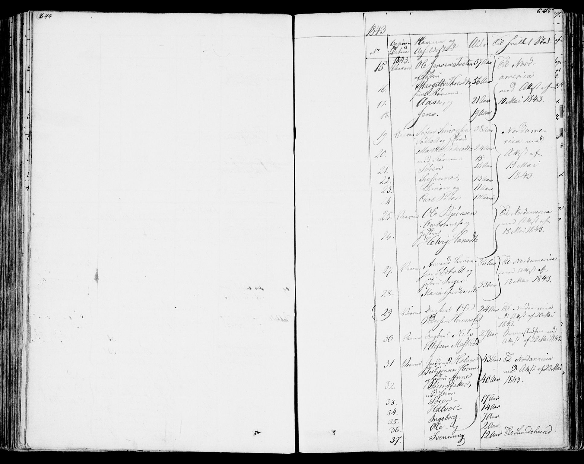 Bamble kirkebøker, SAKO/A-253/F/Fa/L0004: Parish register (official) no. I 4, 1834-1853, p. 644-645