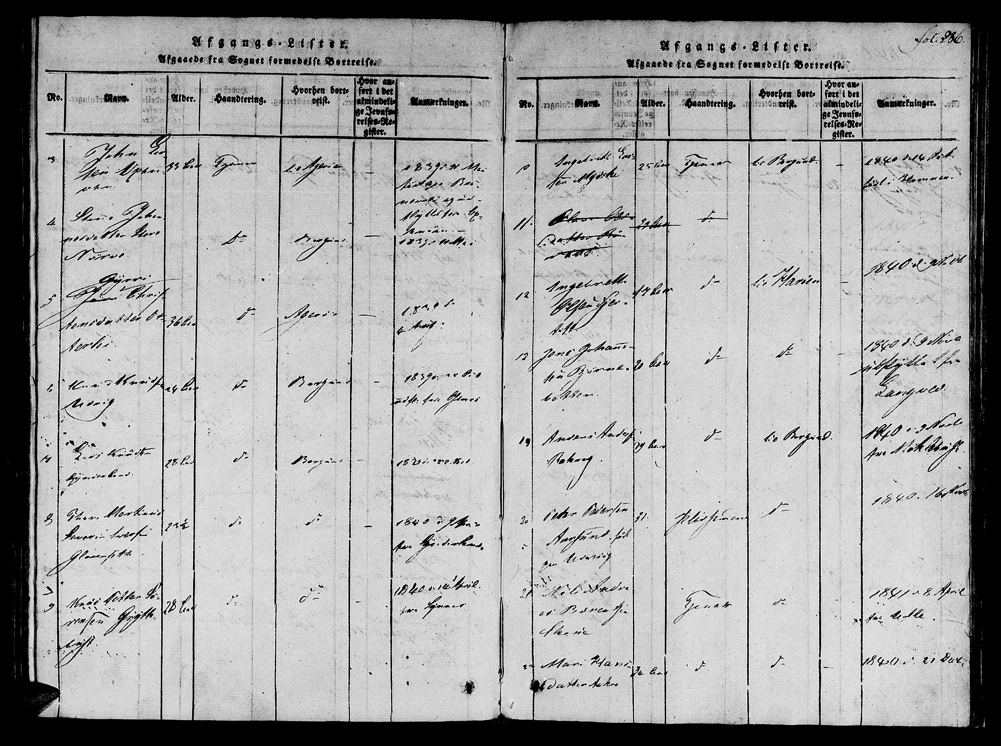 Ministerialprotokoller, klokkerbøker og fødselsregistre - Møre og Romsdal, SAT/A-1454/536/L0495: Parish register (official) no. 536A04, 1818-1847, p. 286