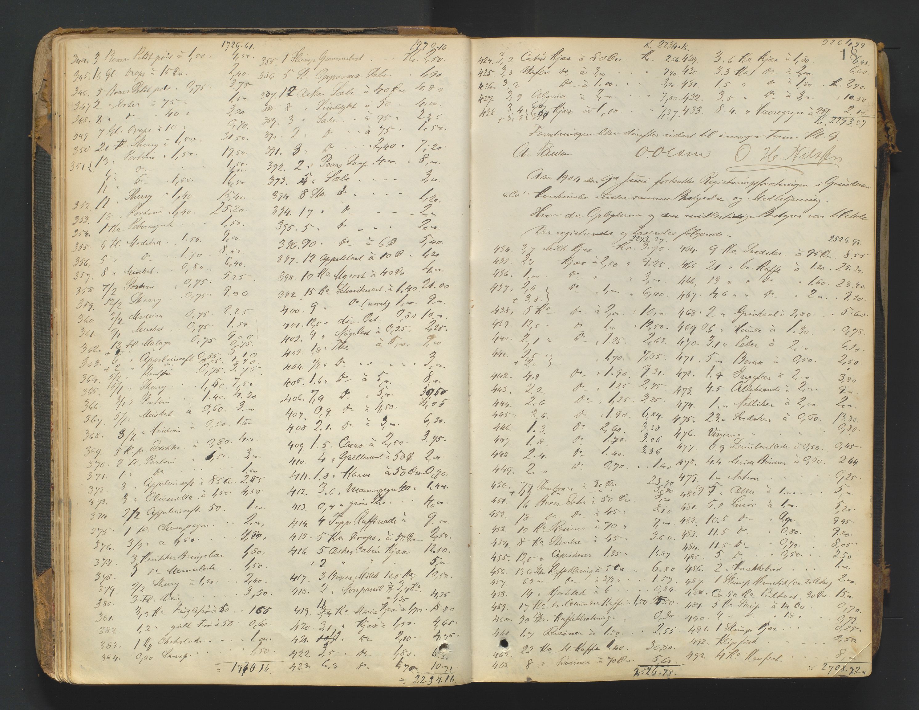 Arendal byfogd, AV/SAK-1222-0001/H/Hc/L0037: Skifteregistreringsprotokoll nr. 35, 1903-1926, p. 17b-18a