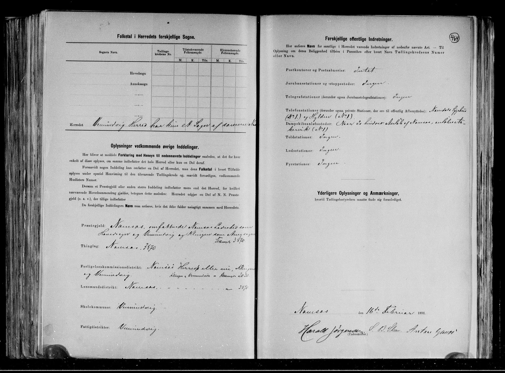 RA, 1891 census for 1745 Vemundvik, 1891, p. 3