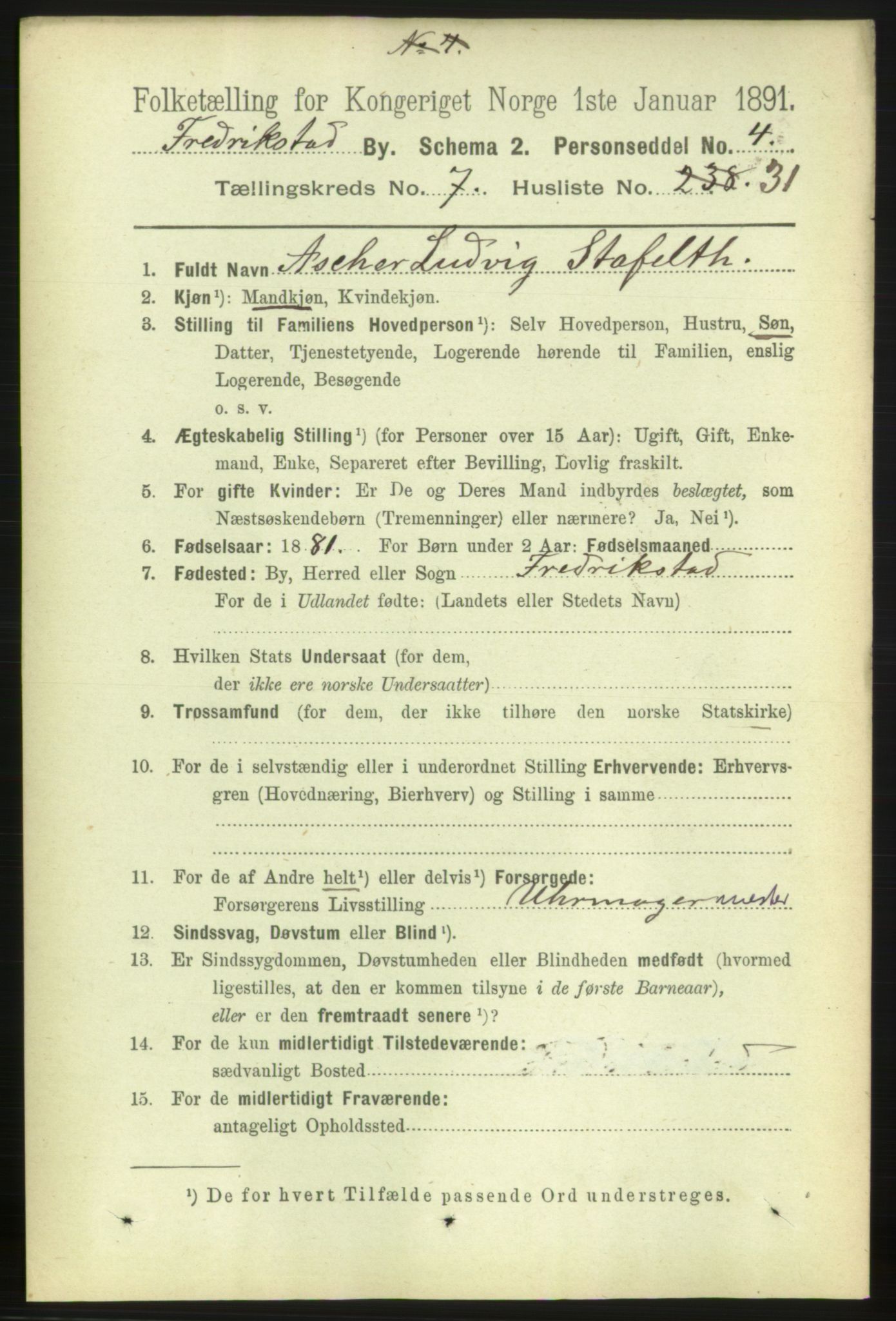 RA, 1891 census for 0103 Fredrikstad, 1891, p. 9017