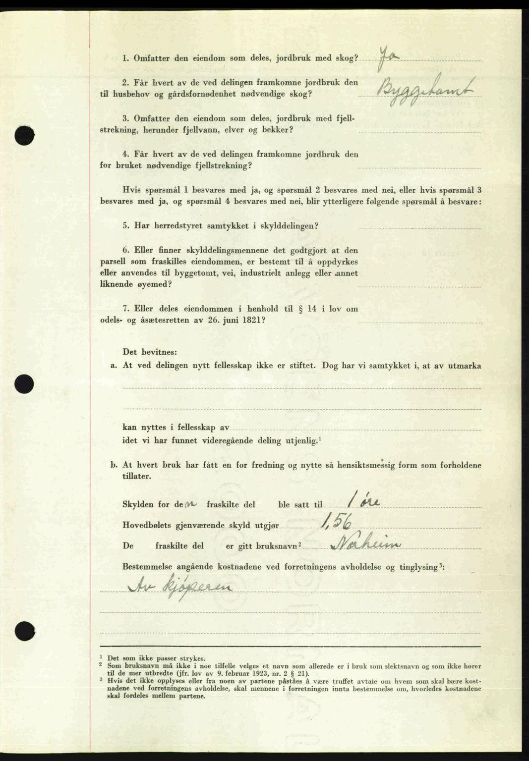 Romsdal sorenskriveri, SAT/A-4149/1/2/2C: Mortgage book no. A24, 1947-1947, Diary no: : 2921/1947