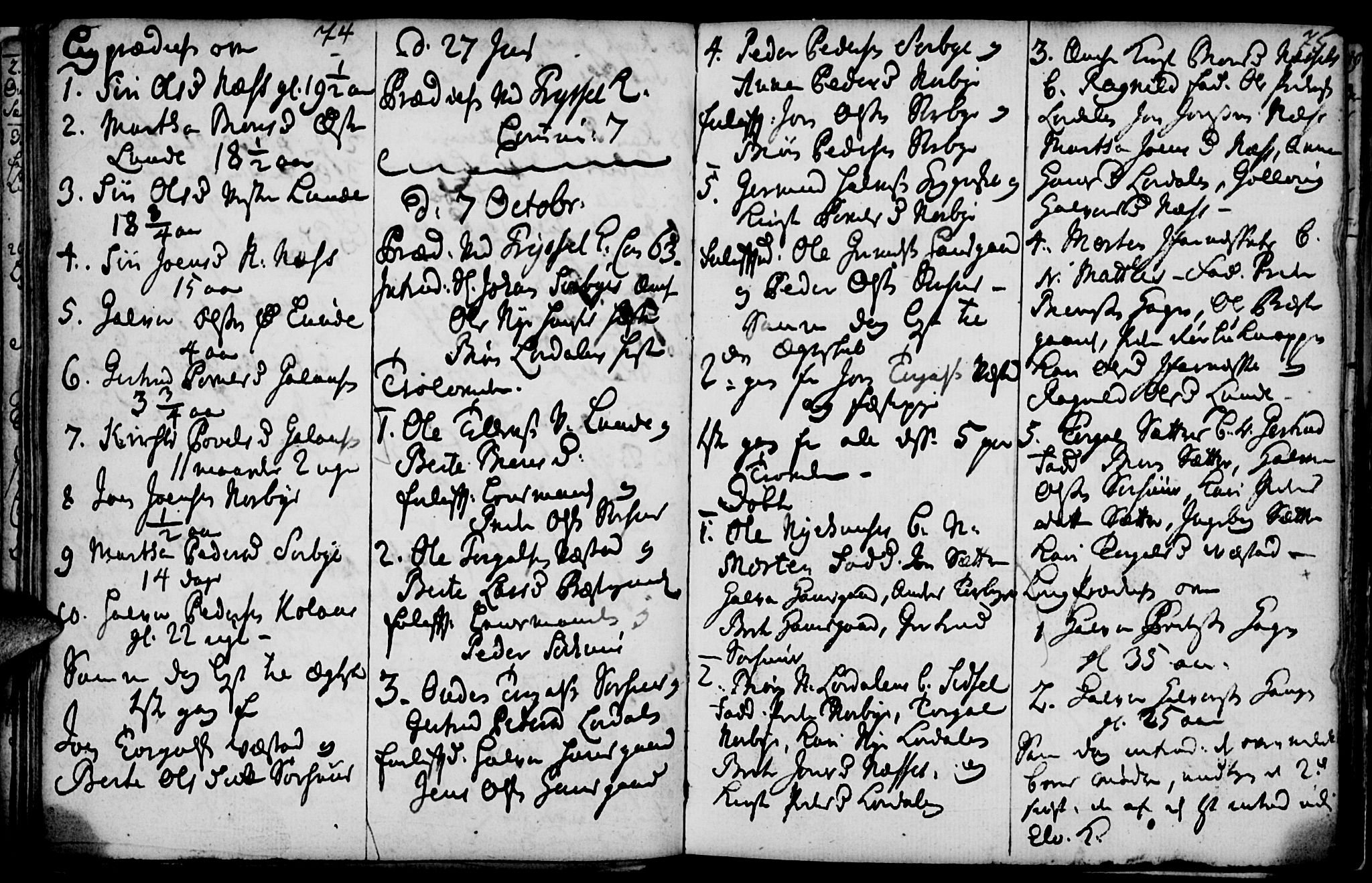 Elverum prestekontor, AV/SAH-PREST-044/H/Ha/Haa/L0001: Parish register (official) no. 1, 1730-1760, p. 74-75