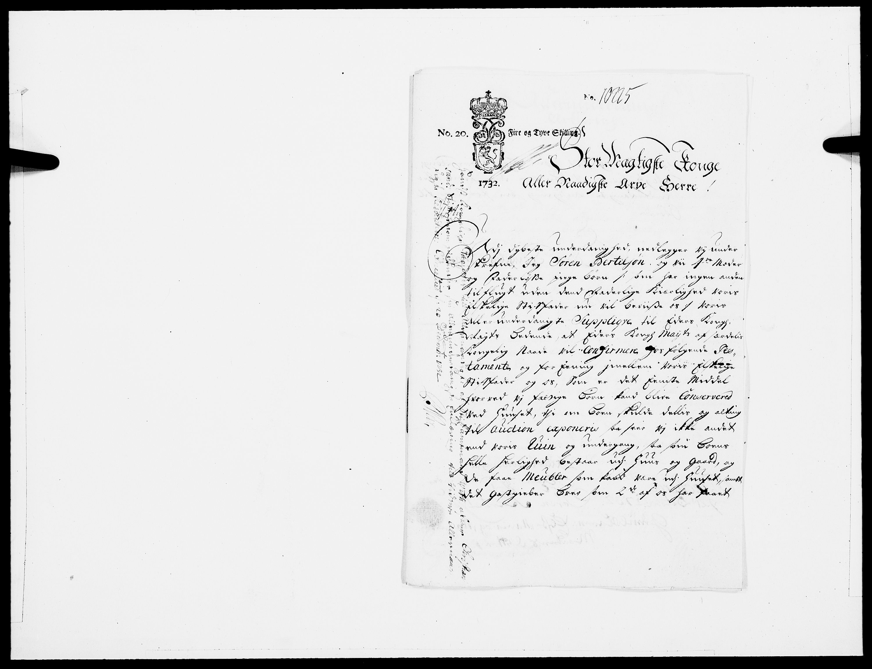 Danske Kanselli 1572-1799, RA/EA-3023/F/Fc/Fcc/Fcca/L0113: Norske innlegg 1572-1799, 1733, p. 30