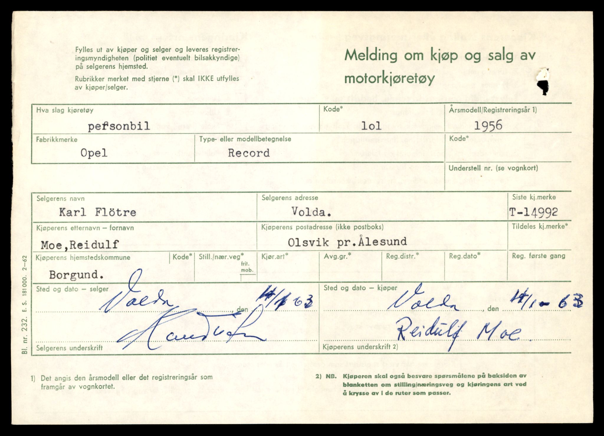 Møre og Romsdal vegkontor - Ålesund trafikkstasjon, AV/SAT-A-4099/F/Fe/L0049: Registreringskort for kjøretøy T 14864 - T 18613, 1927-1998, p. 3087