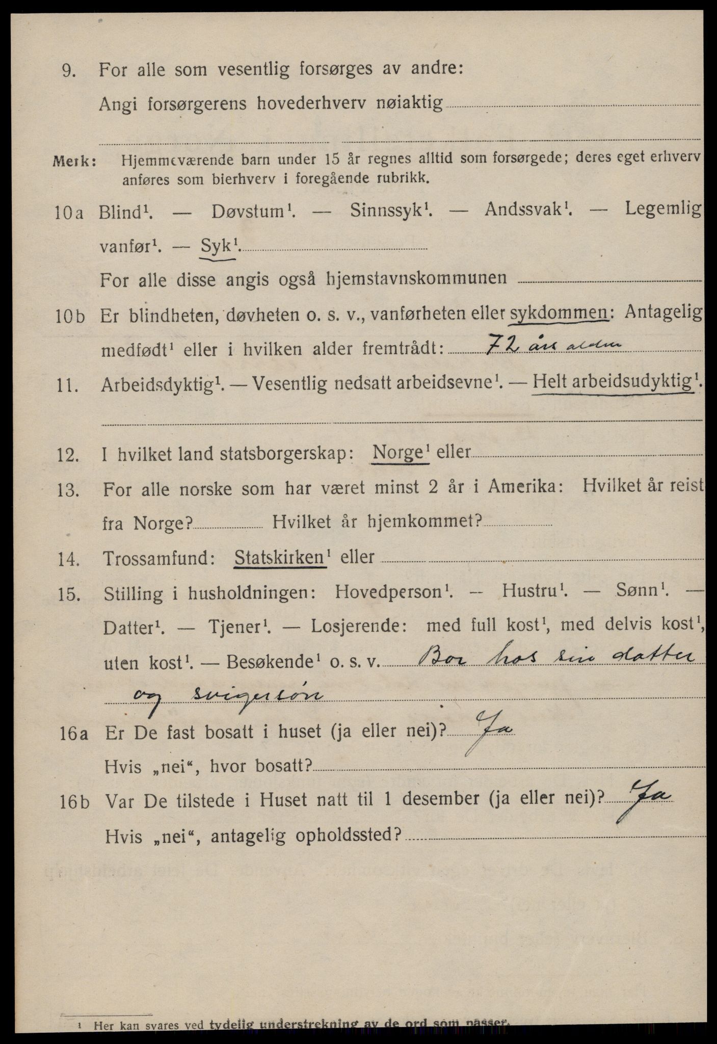 SAT, 1920 census for Ålesund, 1920, p. 20447