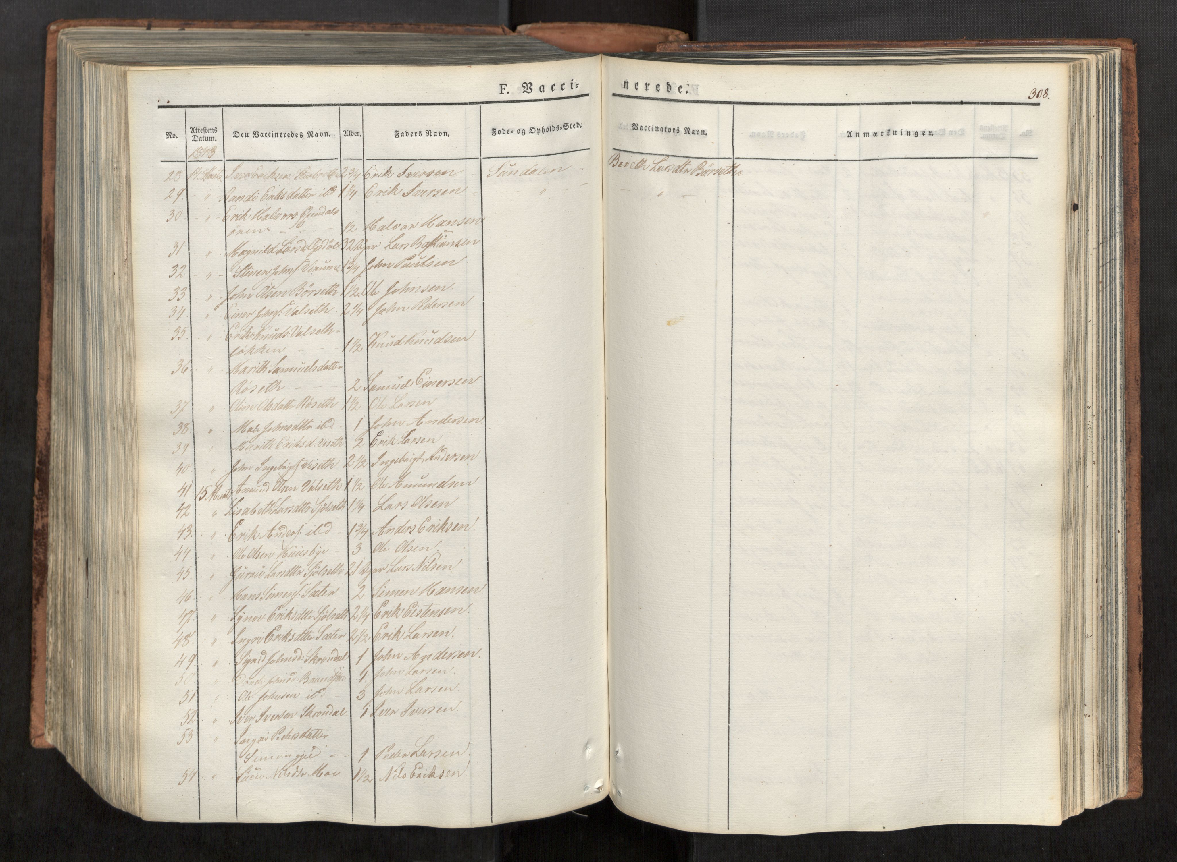 Ministerialprotokoller, klokkerbøker og fødselsregistre - Møre og Romsdal, AV/SAT-A-1454/590/L1012: Parish register (official) no. 590A04, 1832-1846, p. 308