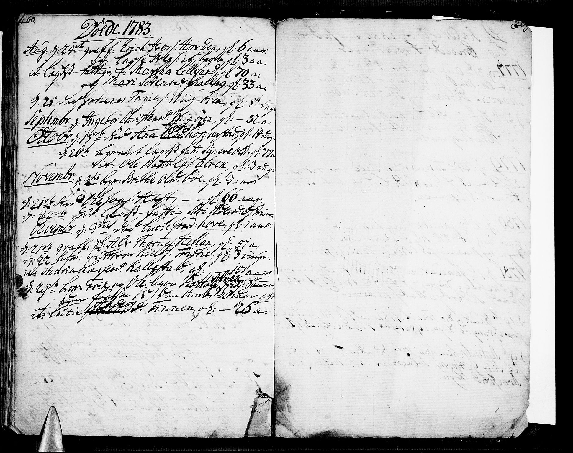 Vik sokneprestembete, AV/SAB-A-81501/H/Haa/Haaa/L0004: Parish register (official) no. A 4, 1772-1783, p. 260-261