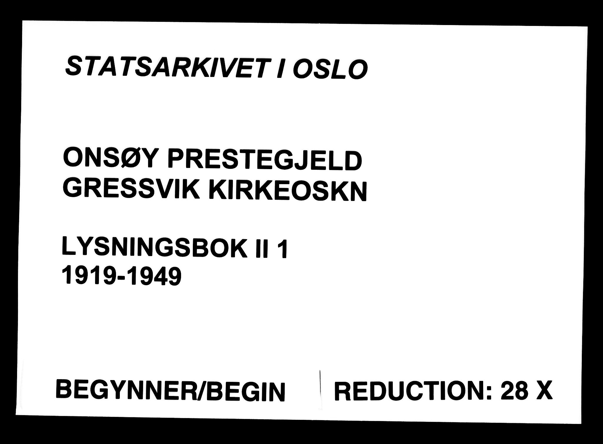 Onsøy prestekontor Kirkebøker, SAO/A-10914/H/Hb/L0001: Banns register no. II 1, 1919-1949