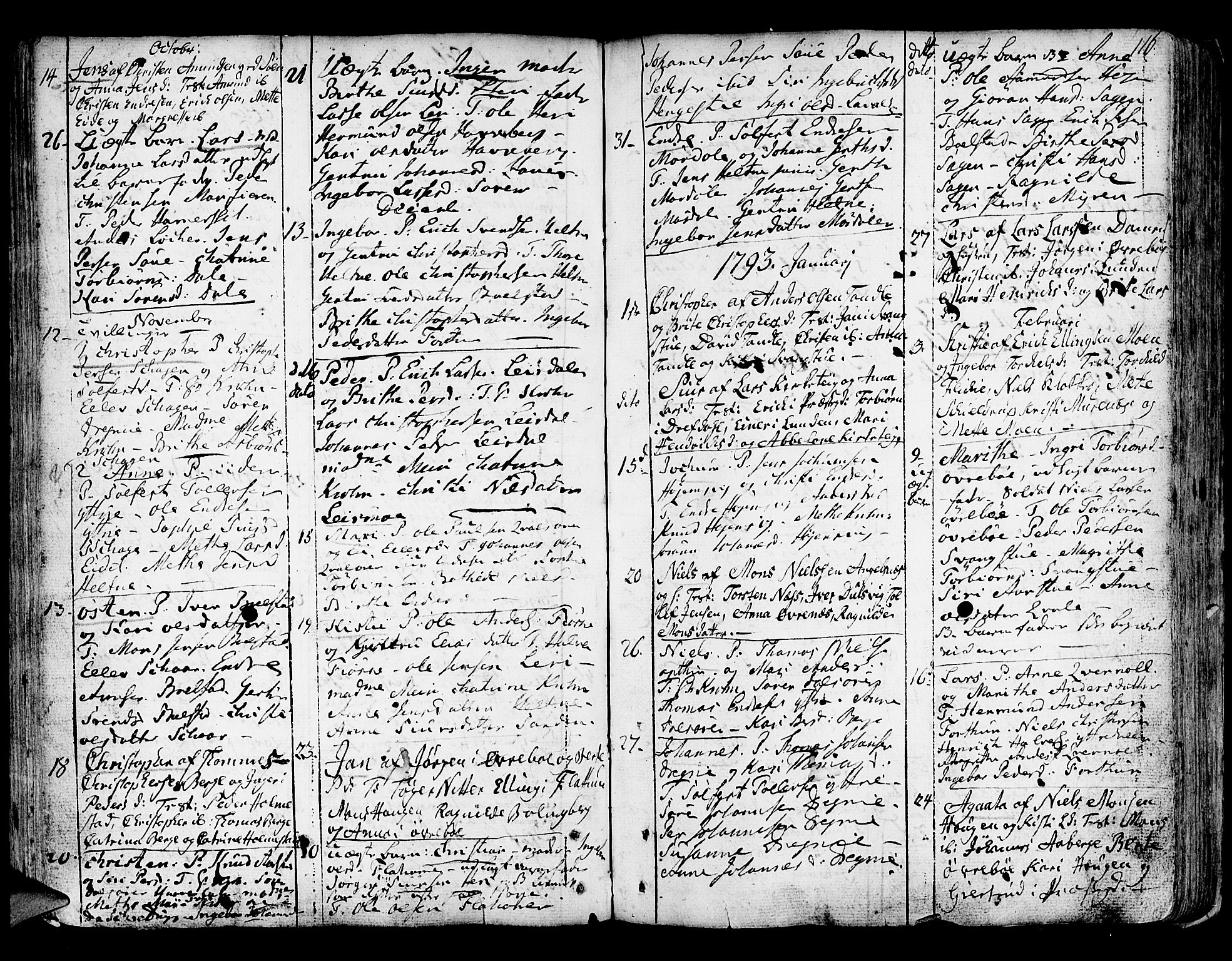 Luster sokneprestembete, SAB/A-81101/H/Haa/Haaa/L0001: Parish register (official) no. A 1, 1731-1803, p. 116