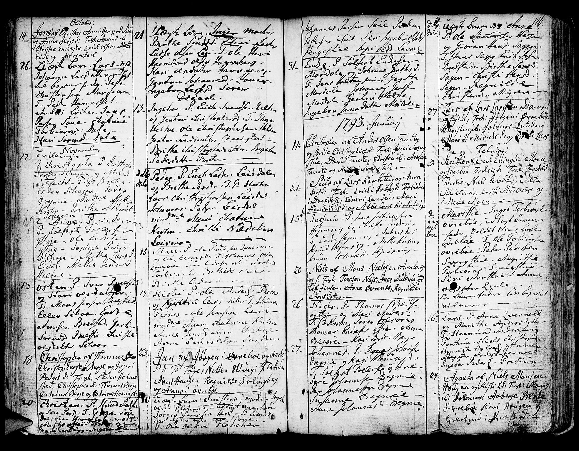 Luster sokneprestembete, AV/SAB-A-81101/H/Haa/Haaa/L0001: Parish register (official) no. A 1, 1731-1803, p. 116