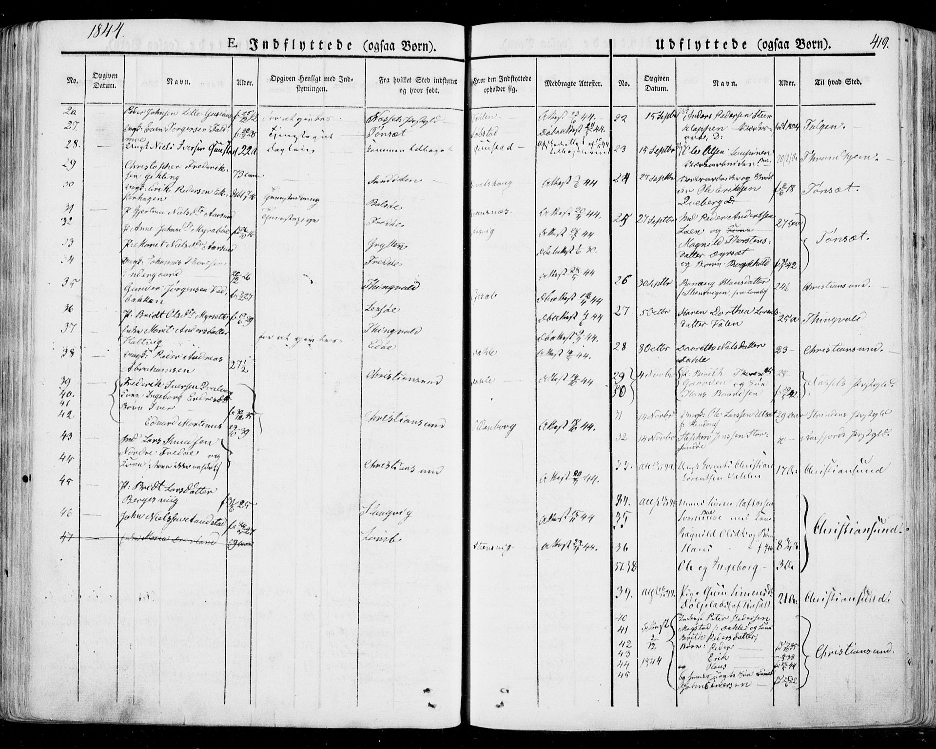 Ministerialprotokoller, klokkerbøker og fødselsregistre - Møre og Romsdal, SAT/A-1454/568/L0803: Parish register (official) no. 568A10, 1830-1853, p. 419