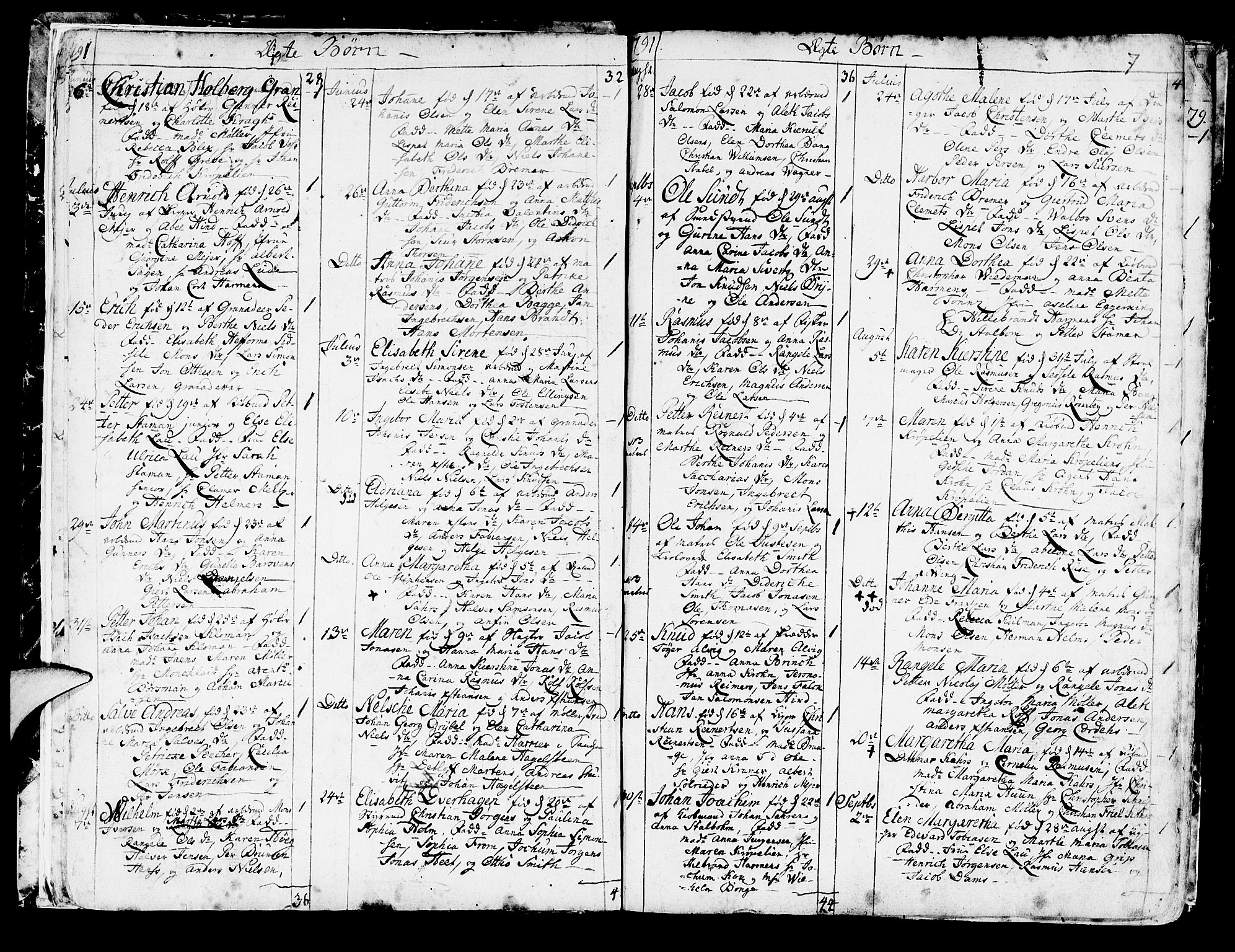 Korskirken sokneprestembete, SAB/A-76101/H/Haa/L0006: Parish register (official) no. A 6, 1790-1820, p. 7
