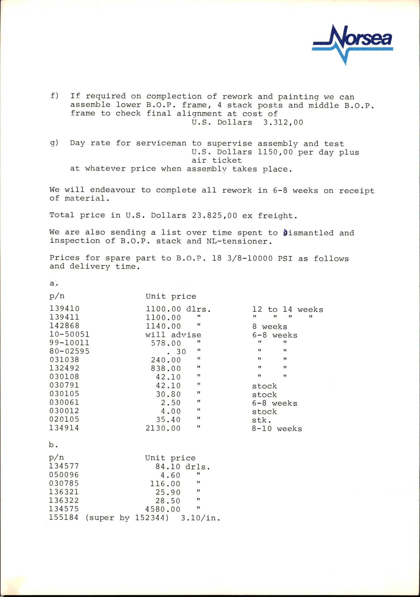 Pa 1503 - Stavanger Drilling AS, AV/SAST-A-101906/2/E/Eb/Eba/L0017: Alexander L. Kielland repair, 1980-1982