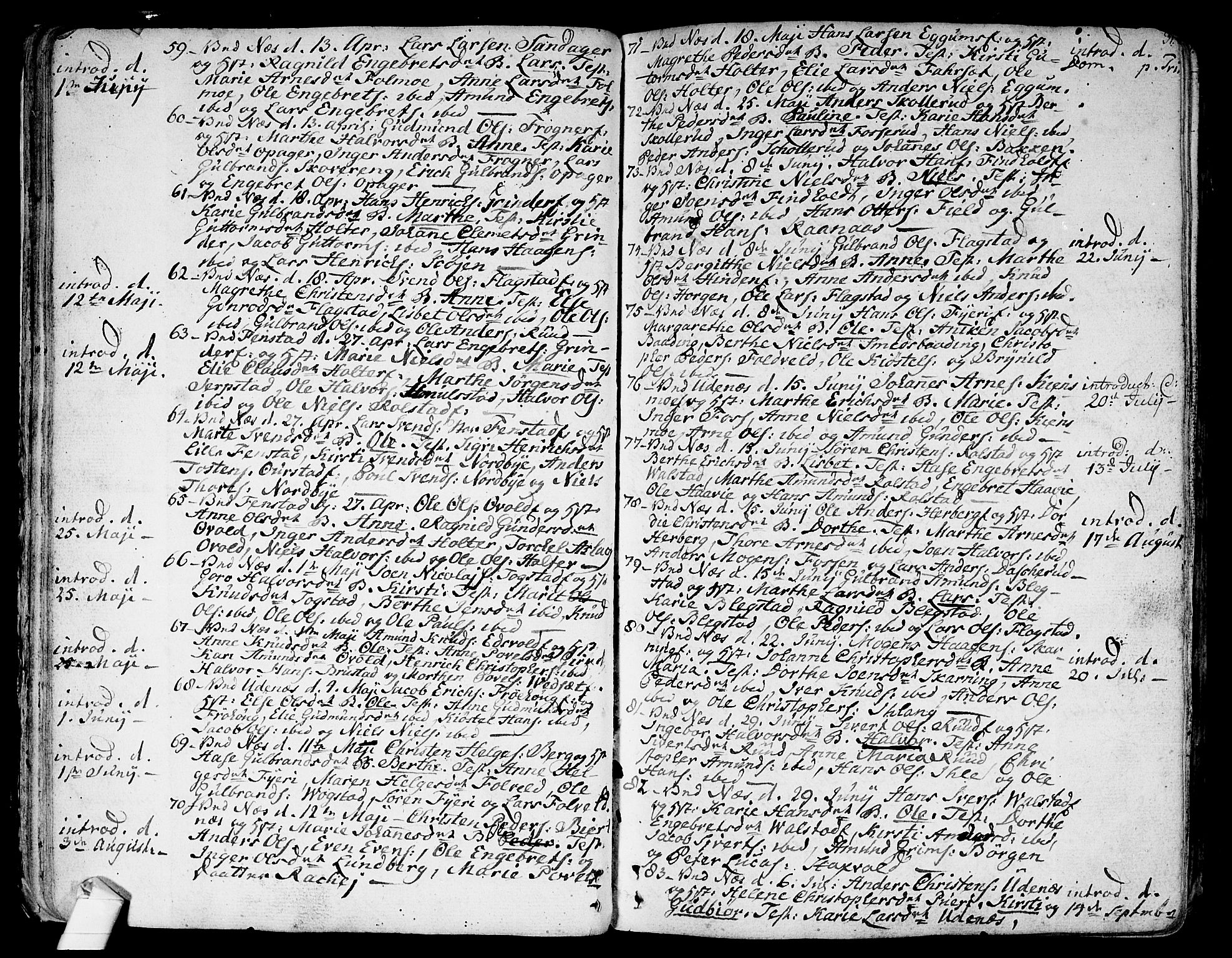 Nes prestekontor Kirkebøker, SAO/A-10410/F/Fa/L0004: Parish register (official) no. I 4, 1781-1816, p. 31