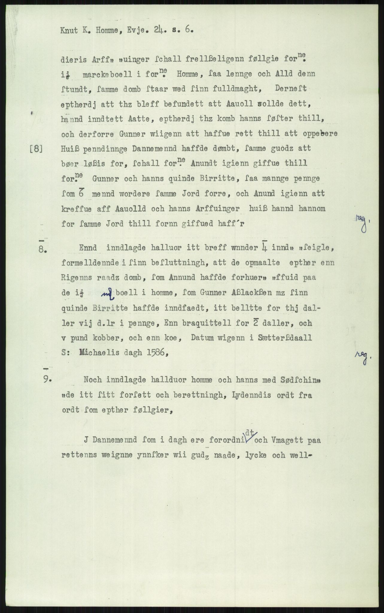 Samlinger til kildeutgivelse, Diplomavskriftsamlingen, AV/RA-EA-4053/H/Ha, p. 2856