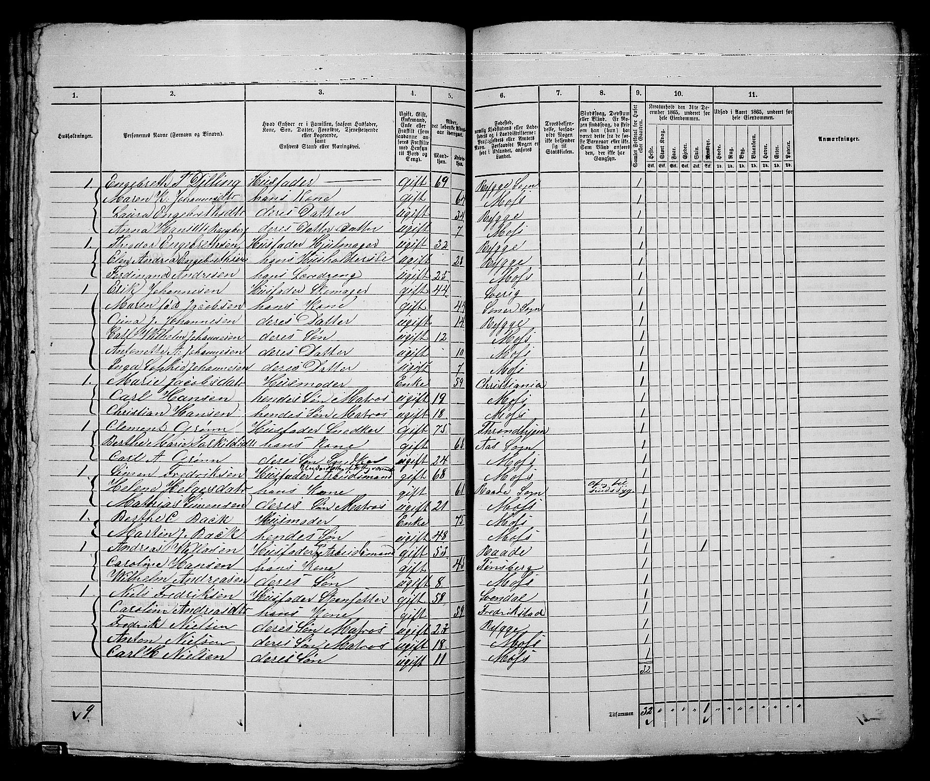 RA, 1865 census for Moss/Moss, 1865, p. 128