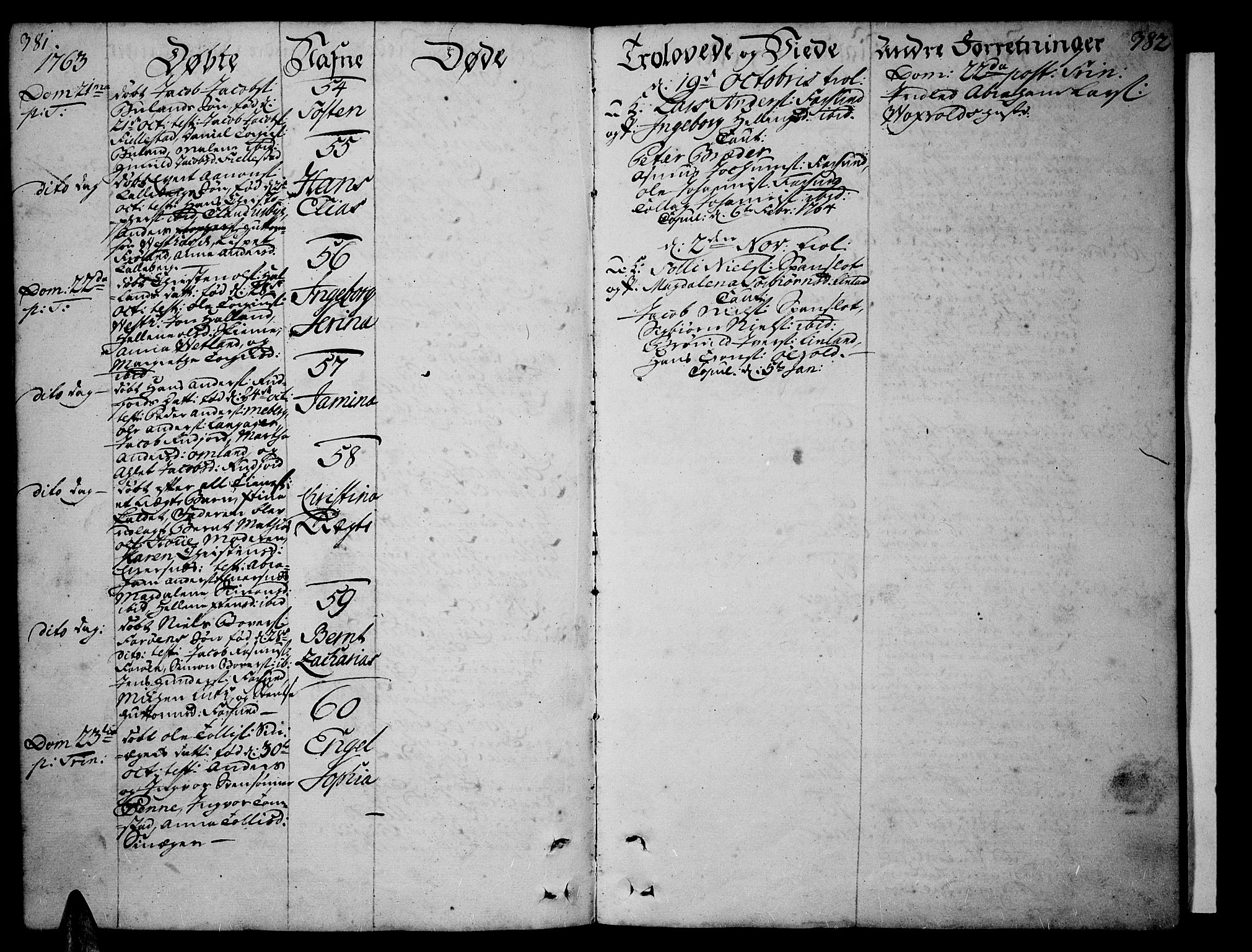 Lista sokneprestkontor, AV/SAK-1111-0027/F/Fa/L0003: Parish register (official) no. A 3 /1, 1743-1767, p. 381-382