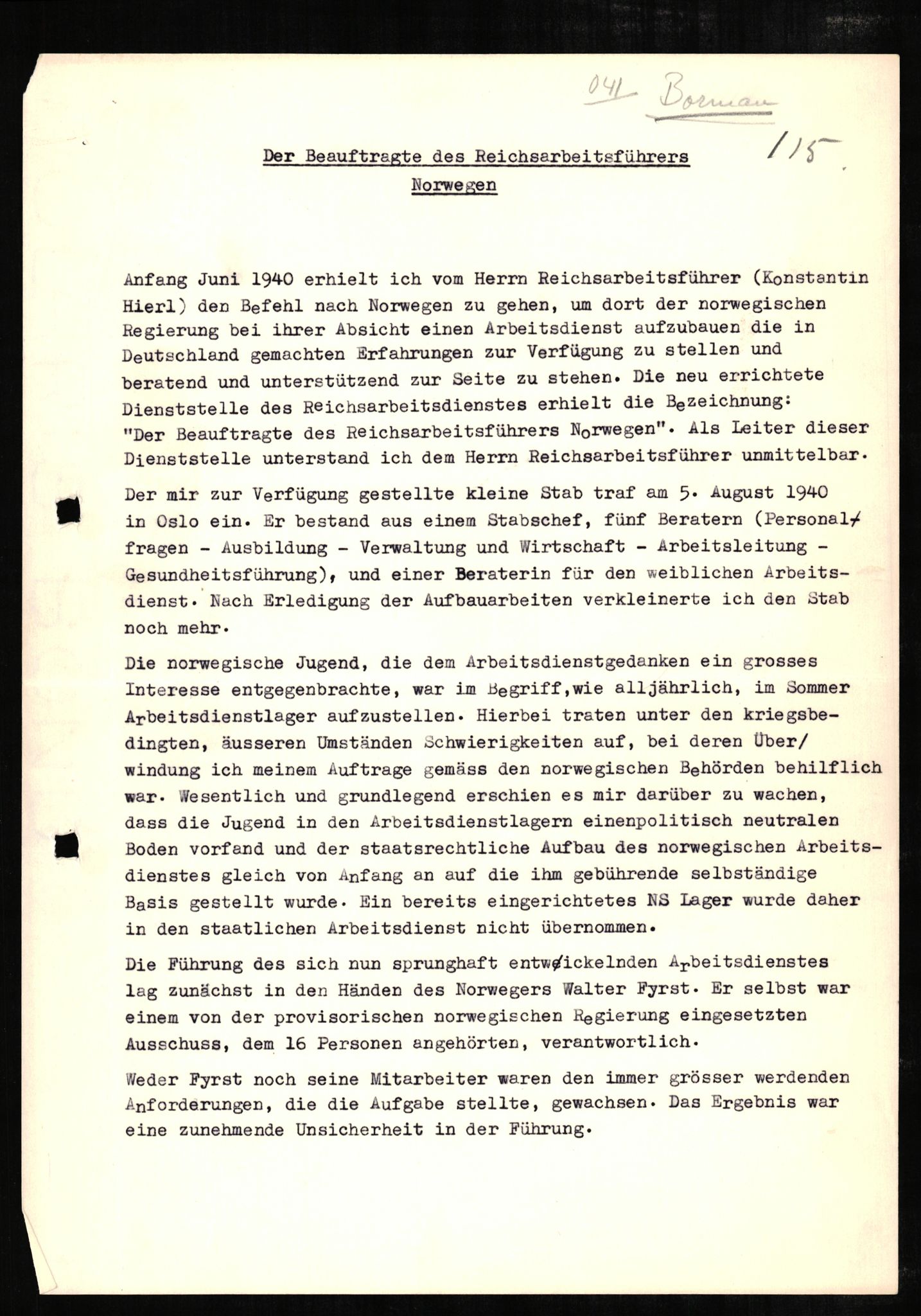 Forsvaret, Forsvarets overkommando II, AV/RA-RAFA-3915/D/Db/L0004: CI Questionaires. Tyske okkupasjonsstyrker i Norge. Tyskere., 1945-1946, p. 4