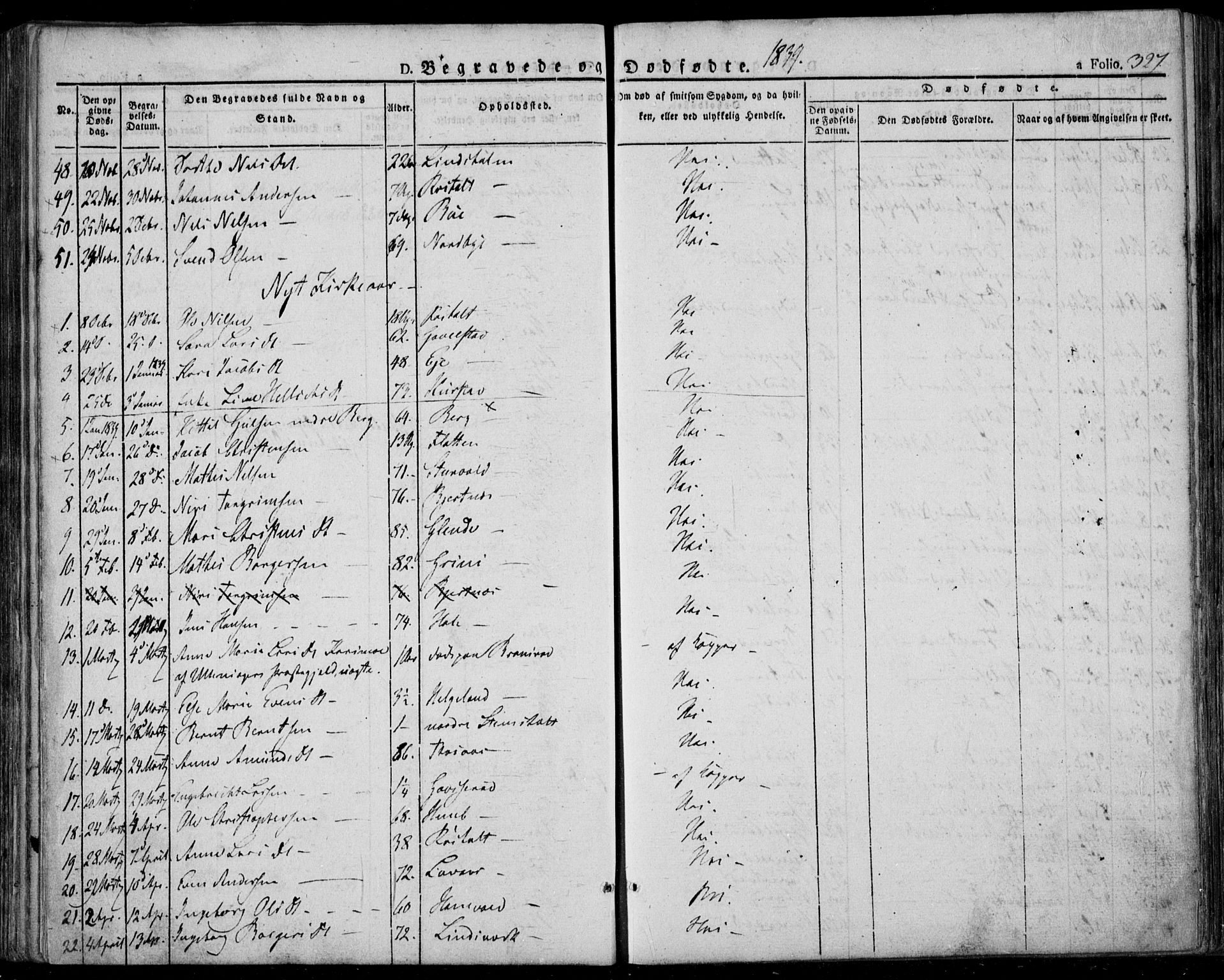Lardal kirkebøker, SAKO/A-350/F/Fa/L0006: Parish register (official) no. I 6, 1835-1860, p. 327