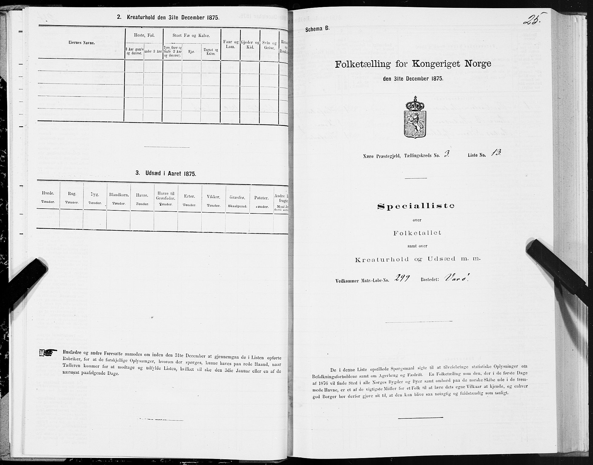SAT, 1875 census for 1751P Nærøy, 1875, p. 2025