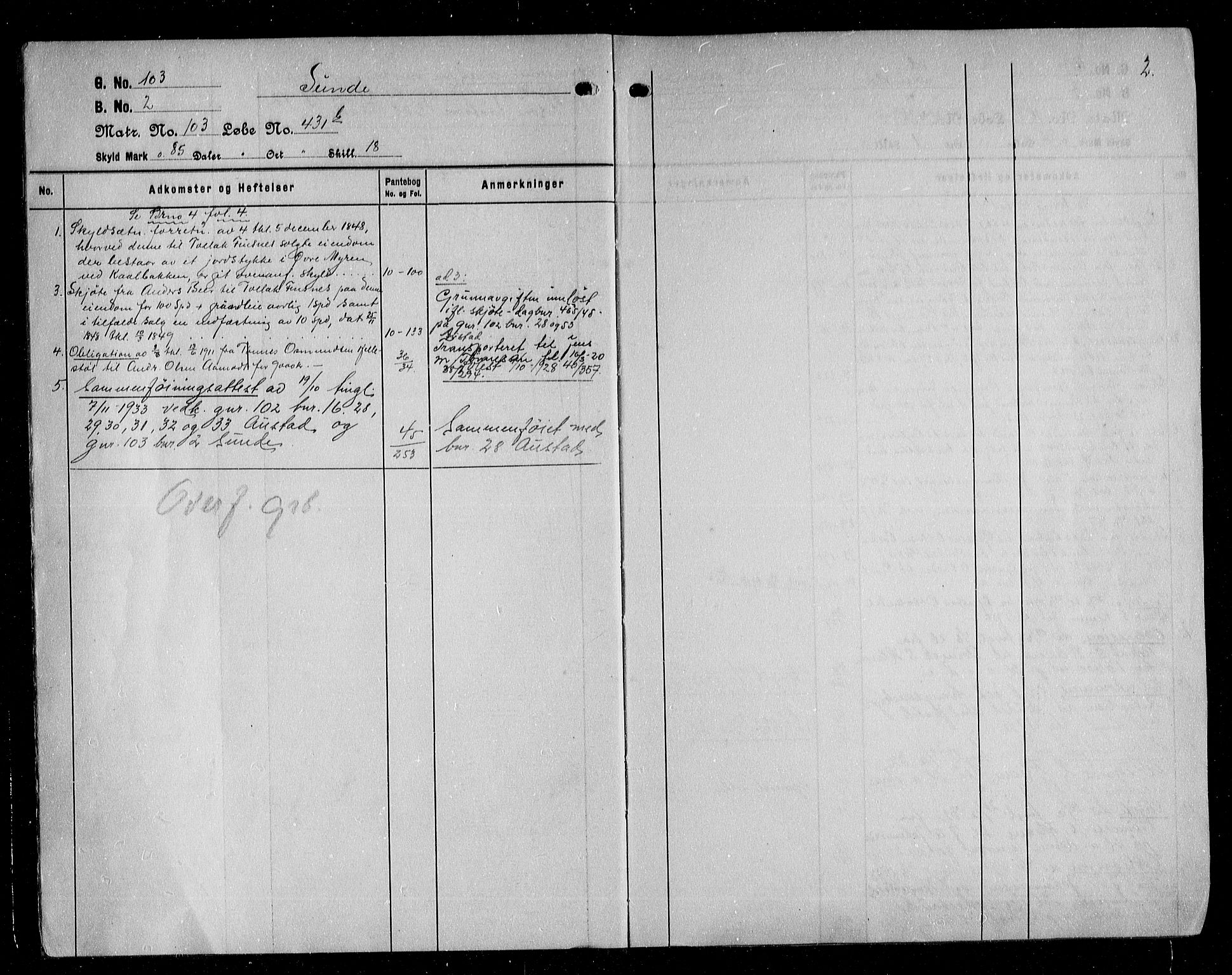 Flekkefjord sorenskriveri, SAK/1221-0001/G/Ga/L0029: Mortgage register no. 29, 1810-1950, p. 2