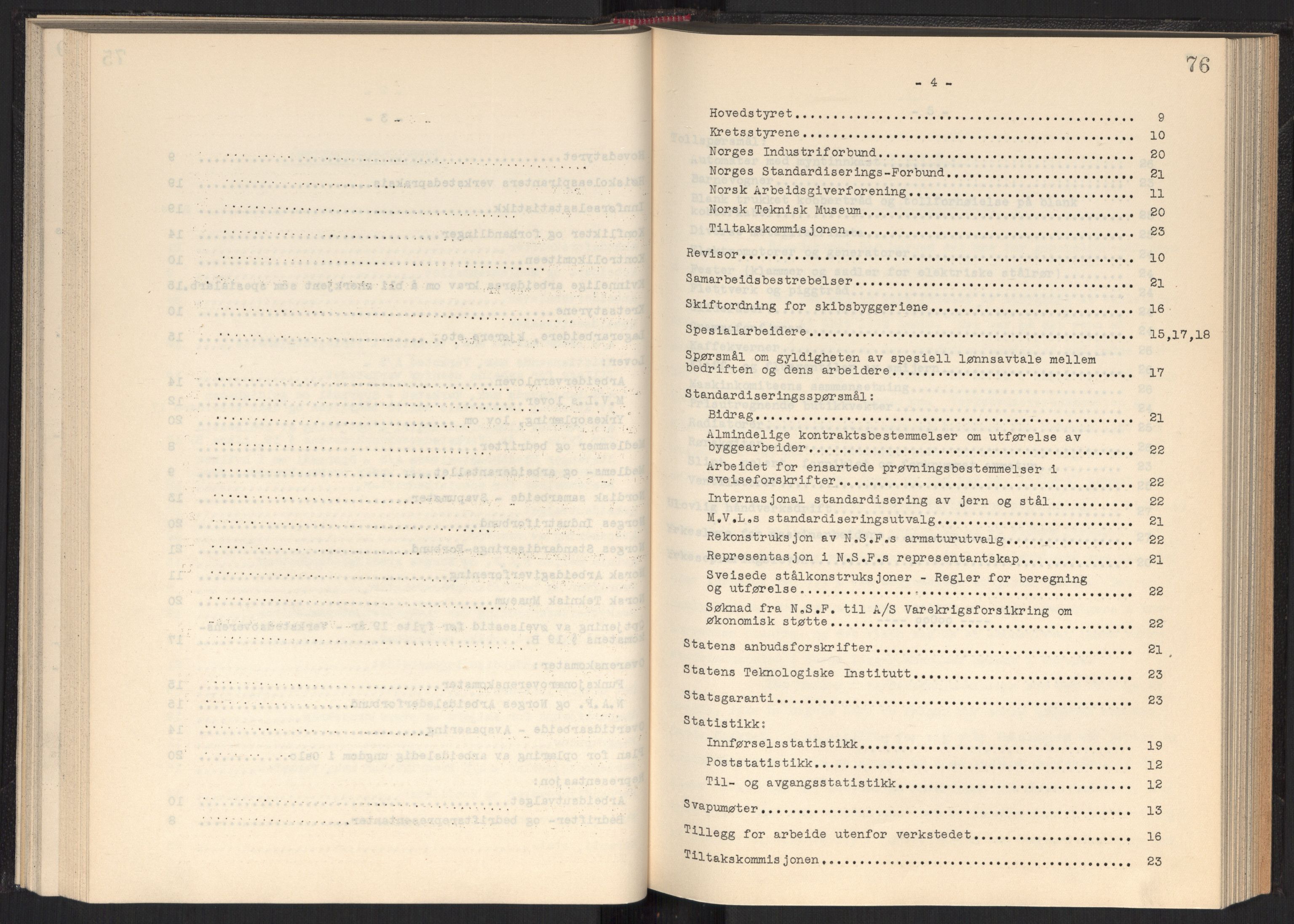 Teknologibedriftenes Landsforening TBL, AV/RA-PA-1700/A/Ad/L0006: Årsberetning med register, 1937-1943, p. 76