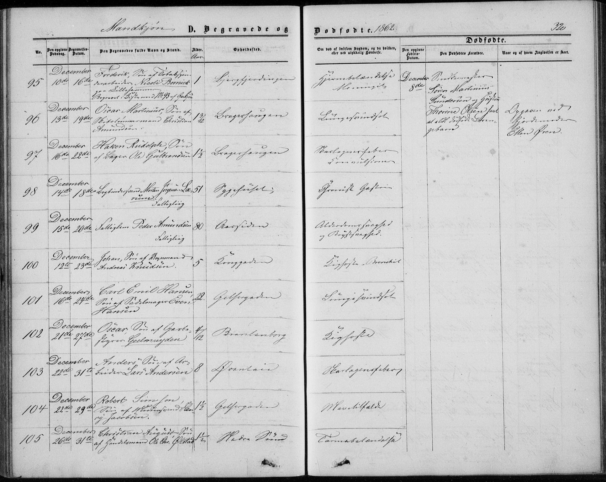 Bragernes kirkebøker, AV/SAKO-A-6/F/Fb/L0003: Parish register (official) no. II 3, 1860-1868, p. 320