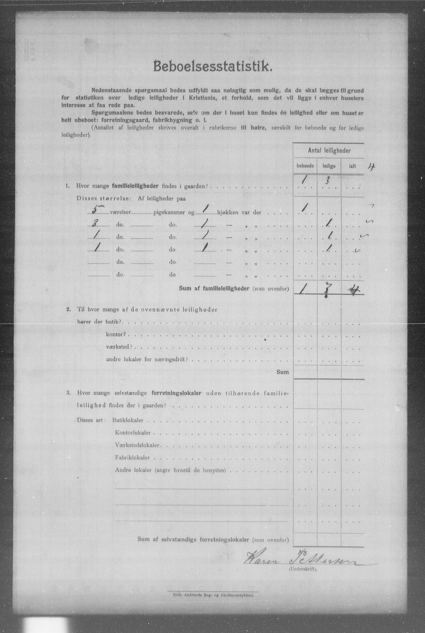 OBA, Municipal Census 1904 for Kristiania, 1904, p. 2091