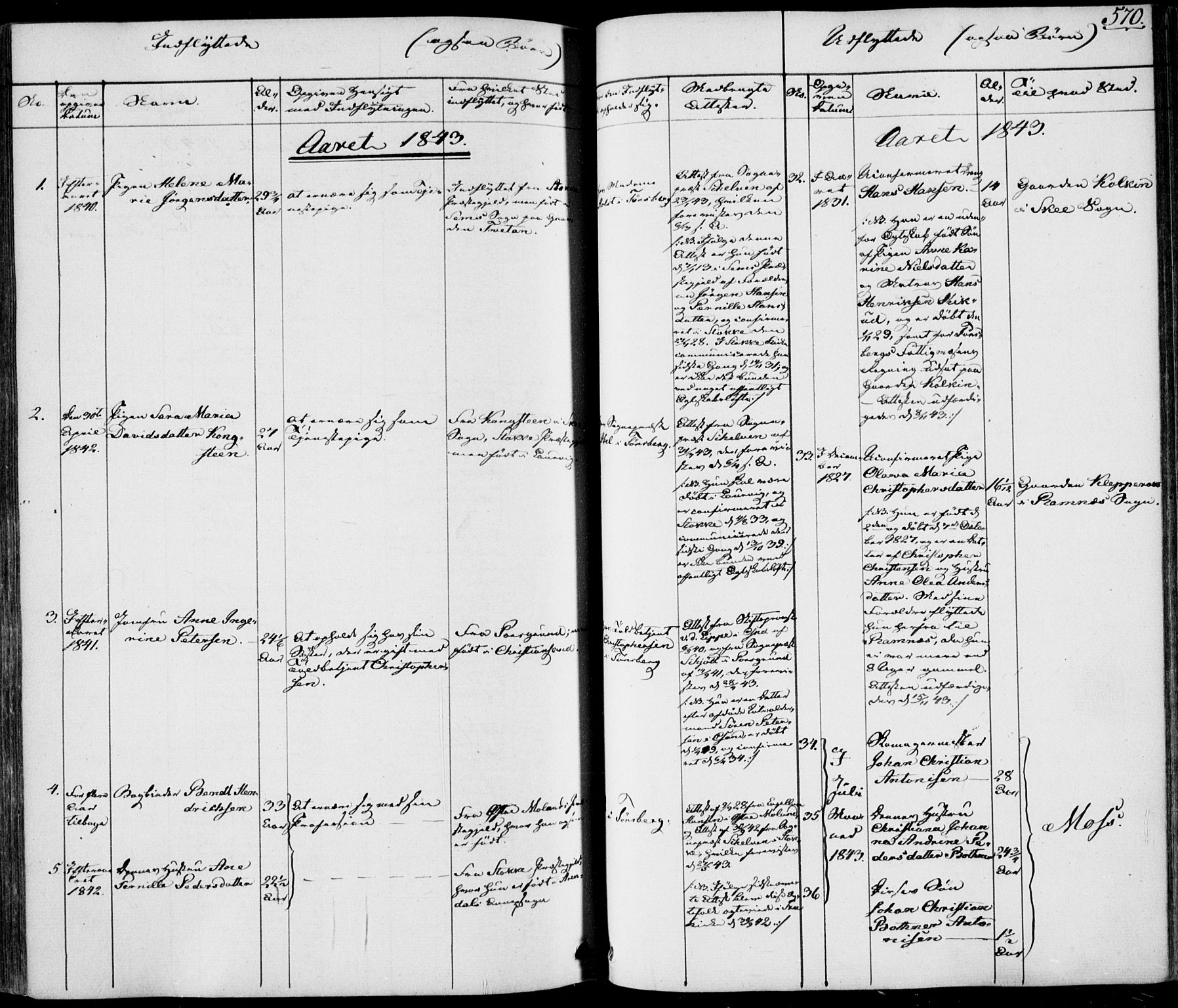 Tønsberg kirkebøker, AV/SAKO-A-330/F/Fa/L0006: Parish register (official) no. I 6, 1836-1844, p. 570